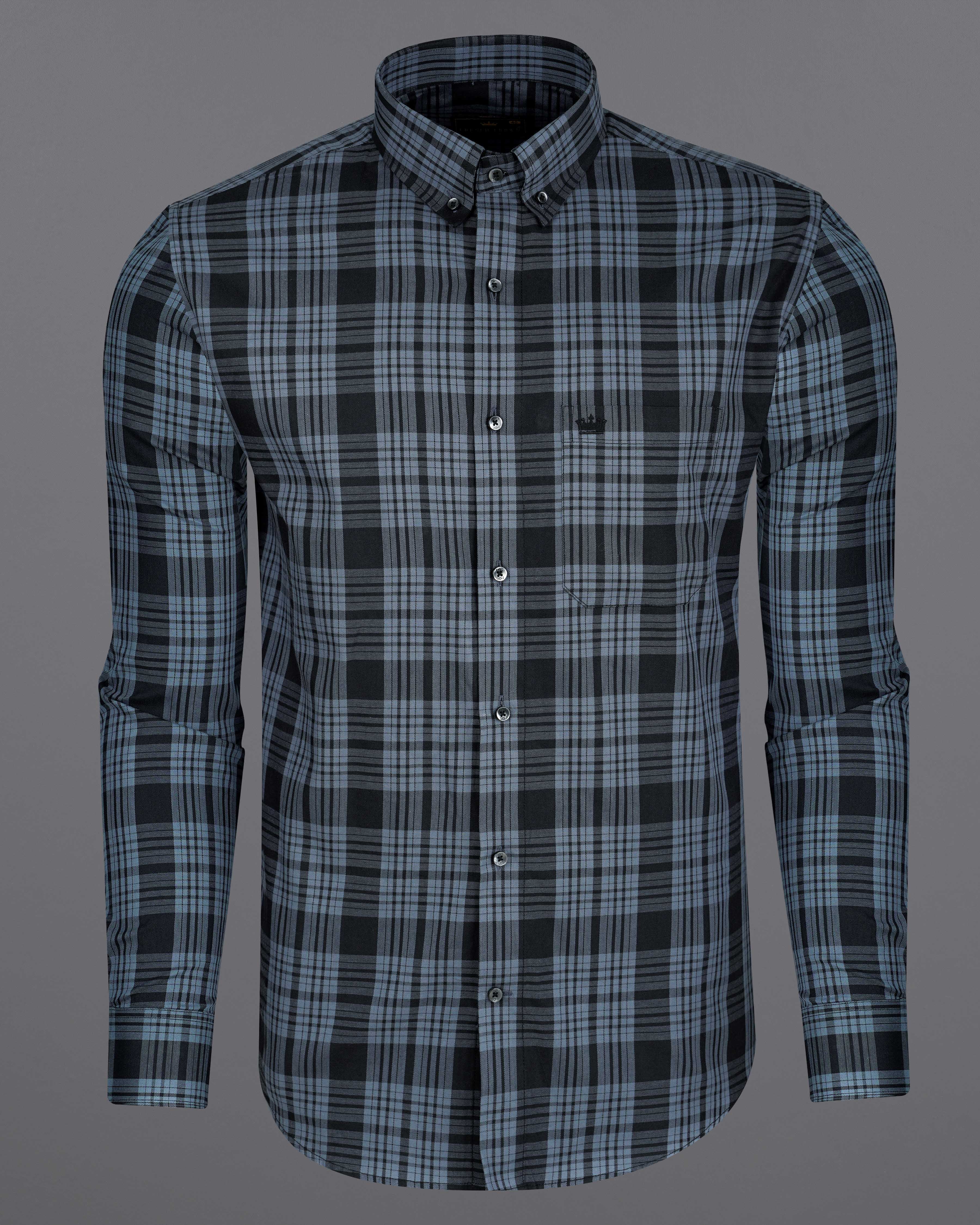 Gunsmoke Gray with Black Twill Plaid Premium Cotton Shirt 8114-BD-BLK-38, 8114-BD-BLK-H-38, 8114-BD-BLK-39, 8114-BD-BLK-H-39, 8114-BD-BLK-40, 8114-BD-BLK-H-40, 8114-BD-BLK-42, 8114-BD-BLK-H-42, 8114-BD-BLK-44, 8114-BD-BLK-H-44, 8114-BD-BLK-46, 8114-BD-BLK-H-46, 8114-BD-BLK-48, 8114-BD-BLK-H-48, 8114-BD-BLK-50, 8114-BD-BLK-H-50, 8114-BD-BLK-52, 8114-BD-BLK-H-52