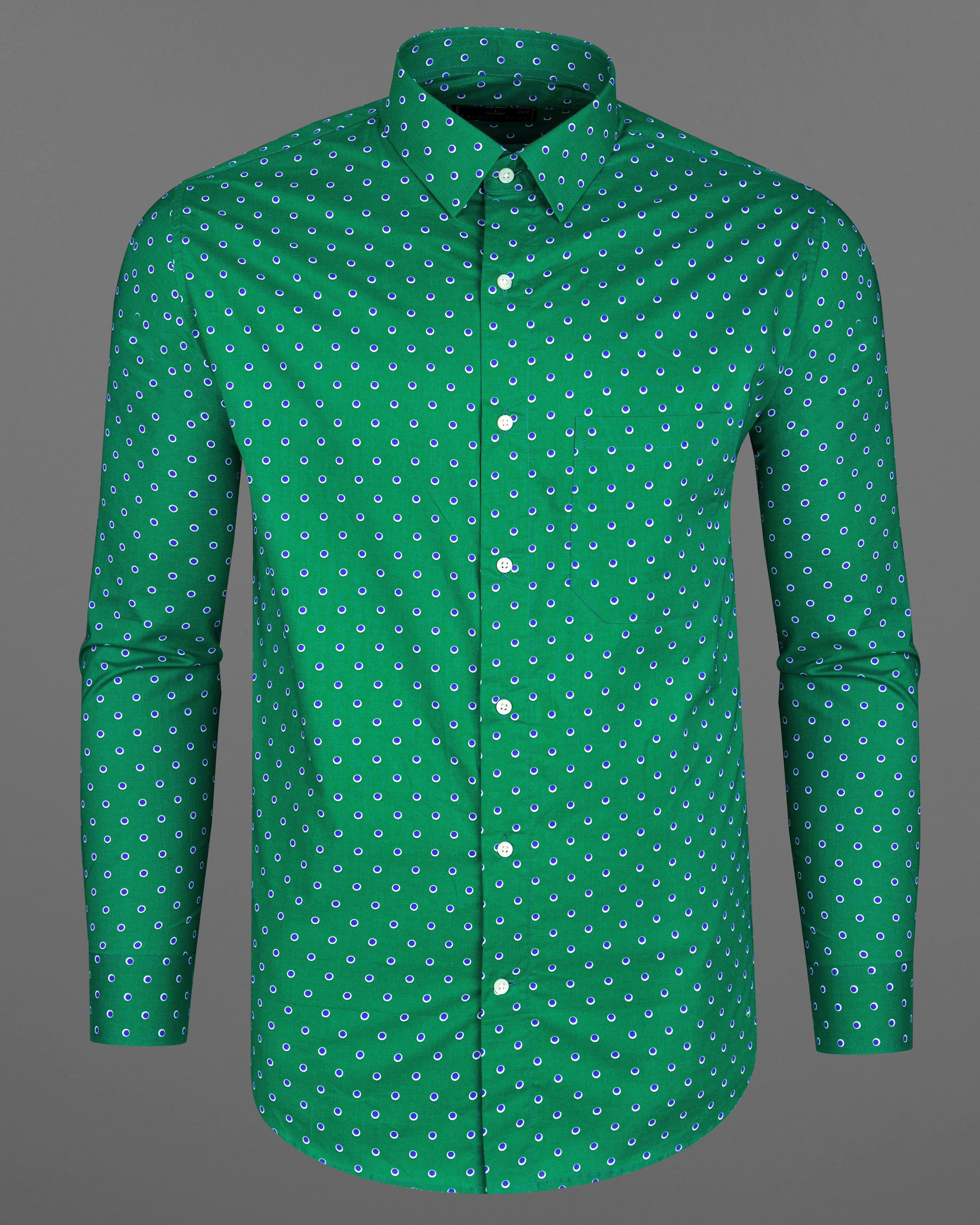 Eucalyptus Green Evil Eye Printed Premium Cotton Shirt 8131-38, 8131-H-38, 8131-39, 8131-H-39, 8131-40, 8131-H-40, 8131-42, 8131-H-42, 8131-44, 8131-H-44, 8131-46, 8131-H-46, 8131-48, 8131-H-48, 8131-50, 8131-H-50, 8131-52, 8131-H-52