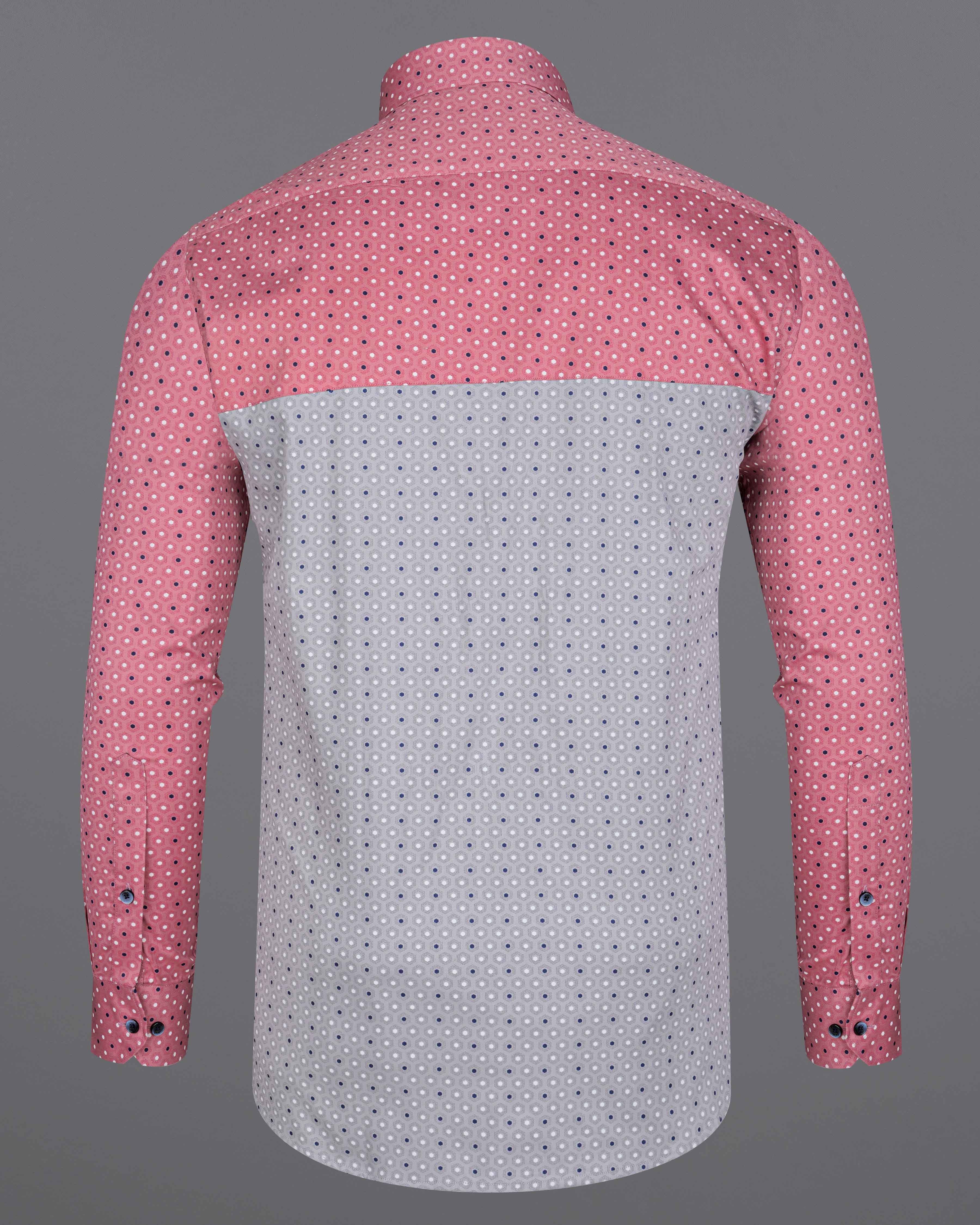 Pale Slate Grey and Deep Blush Pink Printed Twill Premium Cotton Designer Shirt 8175-BLE-P134-38, 8175-BLE-P134-H-38, 8175-BLE-P134-39, 8175-BLE-P134-H-39, 8175-BLE-P134-40, 8175-BLE-P134-H-40, 8175-BLE-P134-42, 8175-BLE-P134-H-42, 8175-BLE-P134-44, 8175-BLE-P134-H-44, 8175-BLE-P134-46, 8175-BLE-P134-H-46, 8175-BLE-P134-48, 8175-BLE-P134-H-48, 8175-BLE-P134-50, 8175-BLE-P134-H-50, 8175-BLE-P134-52, 8175-BLE-P134-H-52