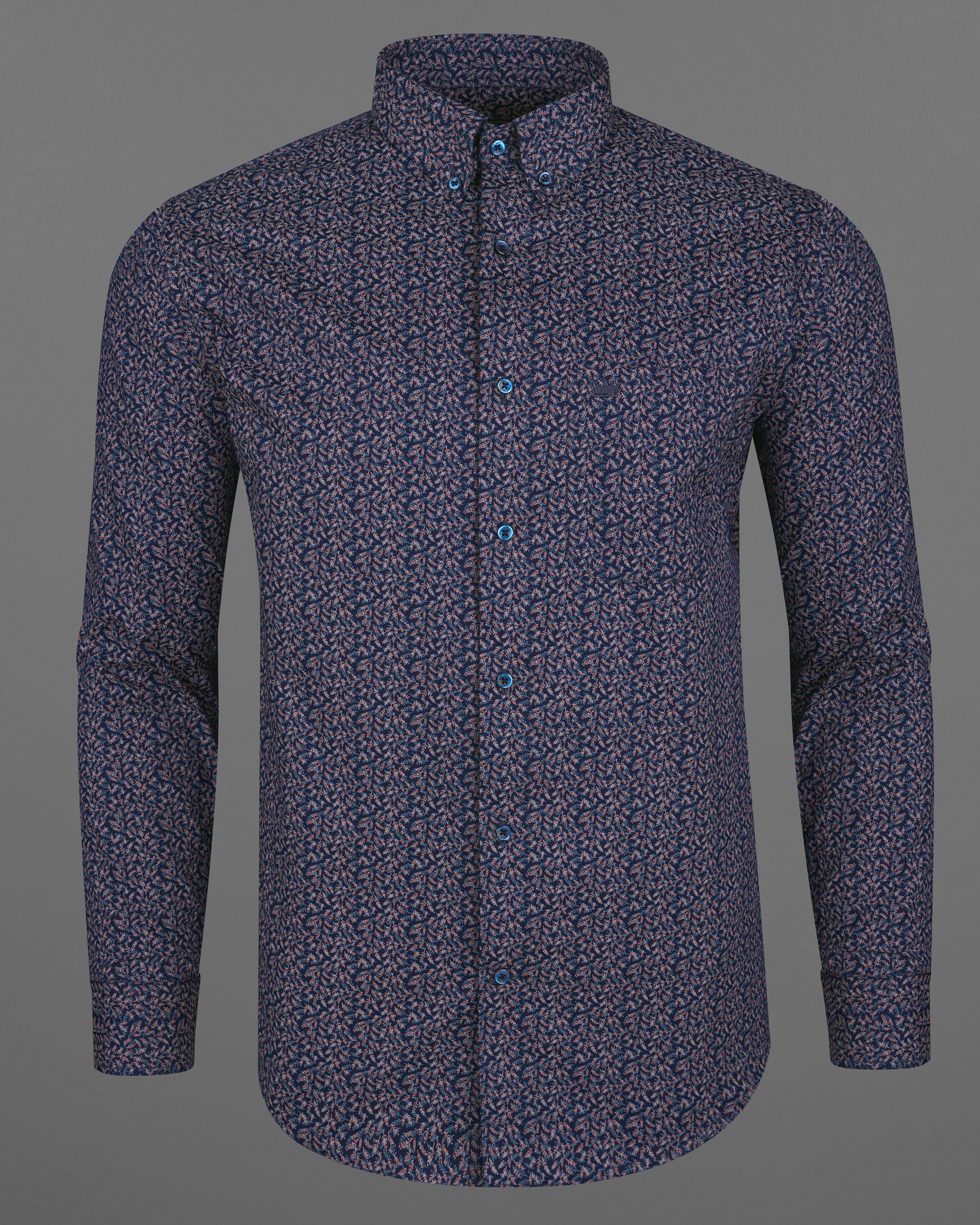 Tangaroa Blue with Copper Rose Peach Ditsy Printed Royal Oxford Shirt 8183-BD-BLE-38, 8183-BD-BLE-H-38, 8183-BD-BLE-39, 8183-BD-BLE-H-39, 8183-BD-BLE-40, 8183-BD-BLE-H-40, 8183-BD-BLE-42, 8183-BD-BLE-H-42, 8183-BD-BLE-44, 8183-BD-BLE-H-44, 8183-BD-BLE-46, 8183-BD-BLE-H-46, 8183-BD-BLE-48, 8183-BD-BLE-H-48, 8183-BD-BLE-50, 8183-BD-BLE-H-50, 8183-BD-BLE-52, 8183-BD-BLE-H-52