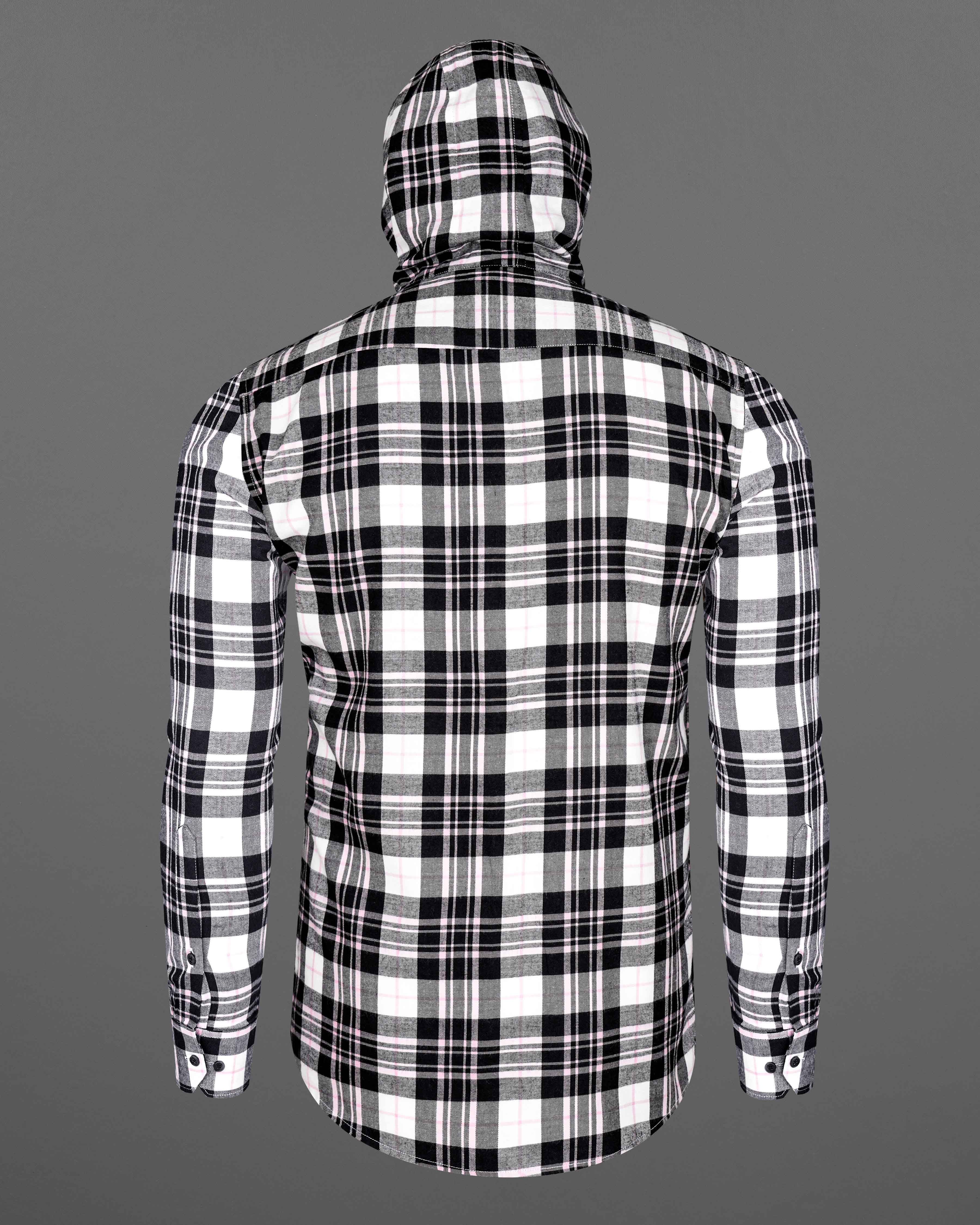 Bright White and Jade Black Plaid Hoodie Flannel Zipper Closure Shirt 8188-HD-38, 8188-HD-H-38, 8188-HD-39, 8188-HD-H-39, 8188-HD-40, 8188-HD-H-40, 8188-HD-42, 8188-HD-H-42, 8188-HD-44, 8188-HD-H-44, 8188-HD-46, 8188-HD-H-46, 8188-HD-48, 8188-HD-H-48, 8188-HD-50, 8188-HD-H-50, 8188-HD-52, 8188-HD-H-52