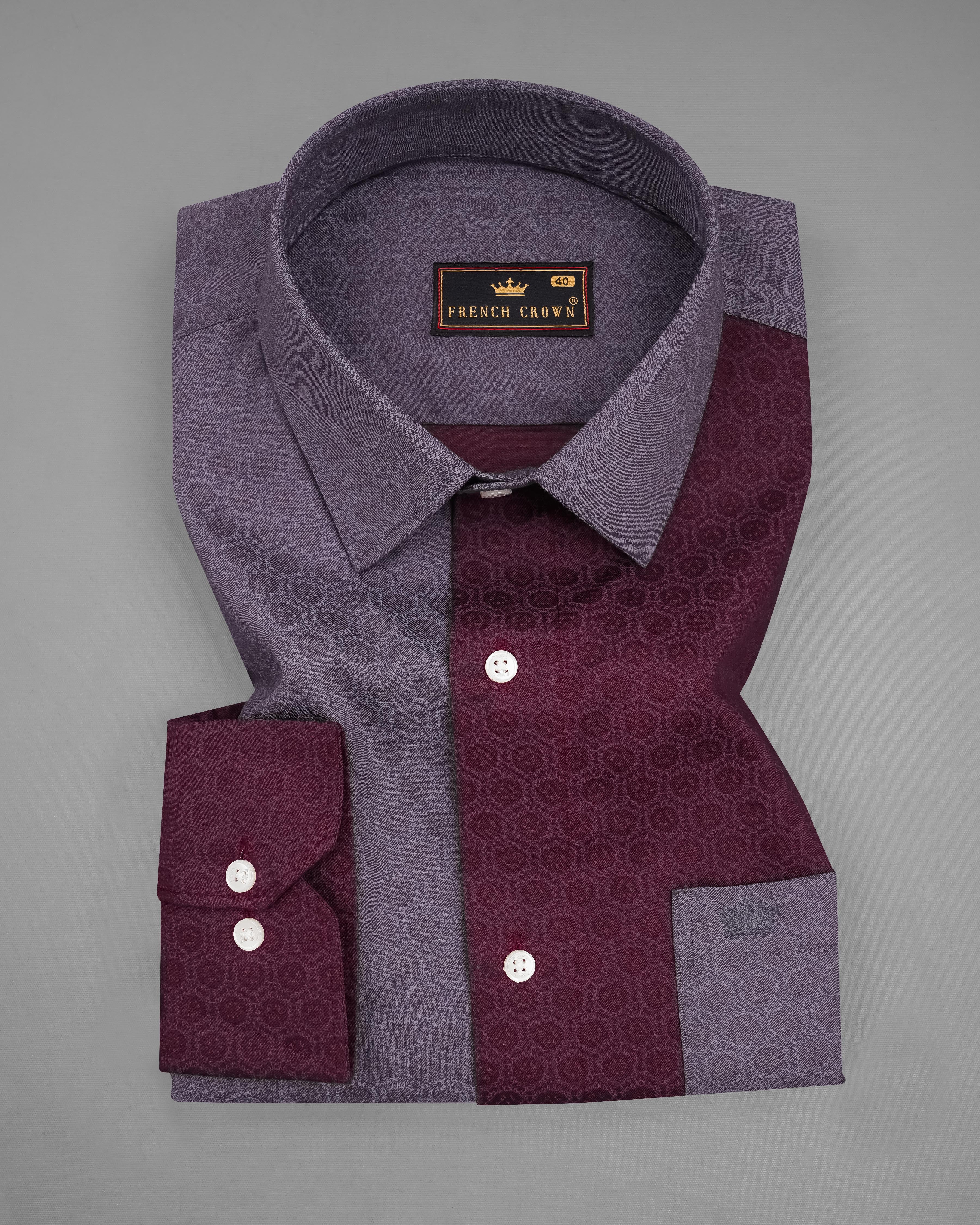 Barossa Wine with Gravel Gray Twill Premium Cotton Designer Shirt 8199-P197 -38,8199-P197 -H-38,8199-P197 -39,8199-P197 -H-39,8199-P197 -40,8199-P197 -H-40,8199-P197 -42,8199-P197 -H-42,8199-P197 -44,8199-P197 -H-44,8199-P197 -46,8199-P197 -H-46,8199-P197 -48,8199-P197 -H-48,8199-P197 -50,8199-P197 -H-50,8199-P197 -52,8199-P197 -H-52