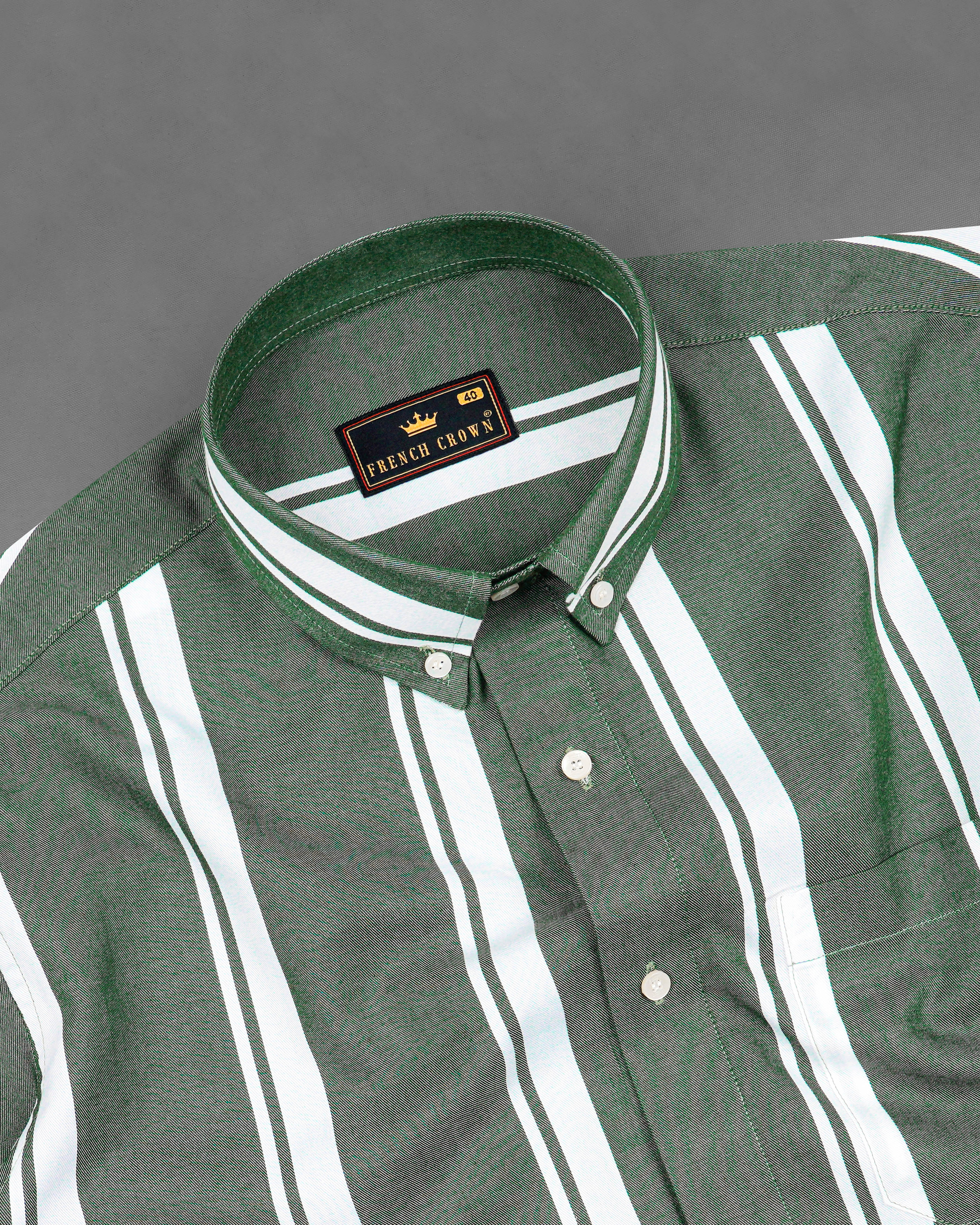 Cactus Green and Bright White Twill Striped Premium Cotton Shirt 8212-BD -38,8212-BD -H-38,8212-BD -39,8212-BD -H-39,8212-BD -40,8212-BD -H-40,8212-BD -42,8212-BD -H-42,8212-BD -44,8212-BD -H-44,8212-BD -46,8212-BD -H-46,8212-BD -48,8212-BD -H-48,8212-BD -50,8212-BD -H-50,8212-BD -52,8212-BD -H-52