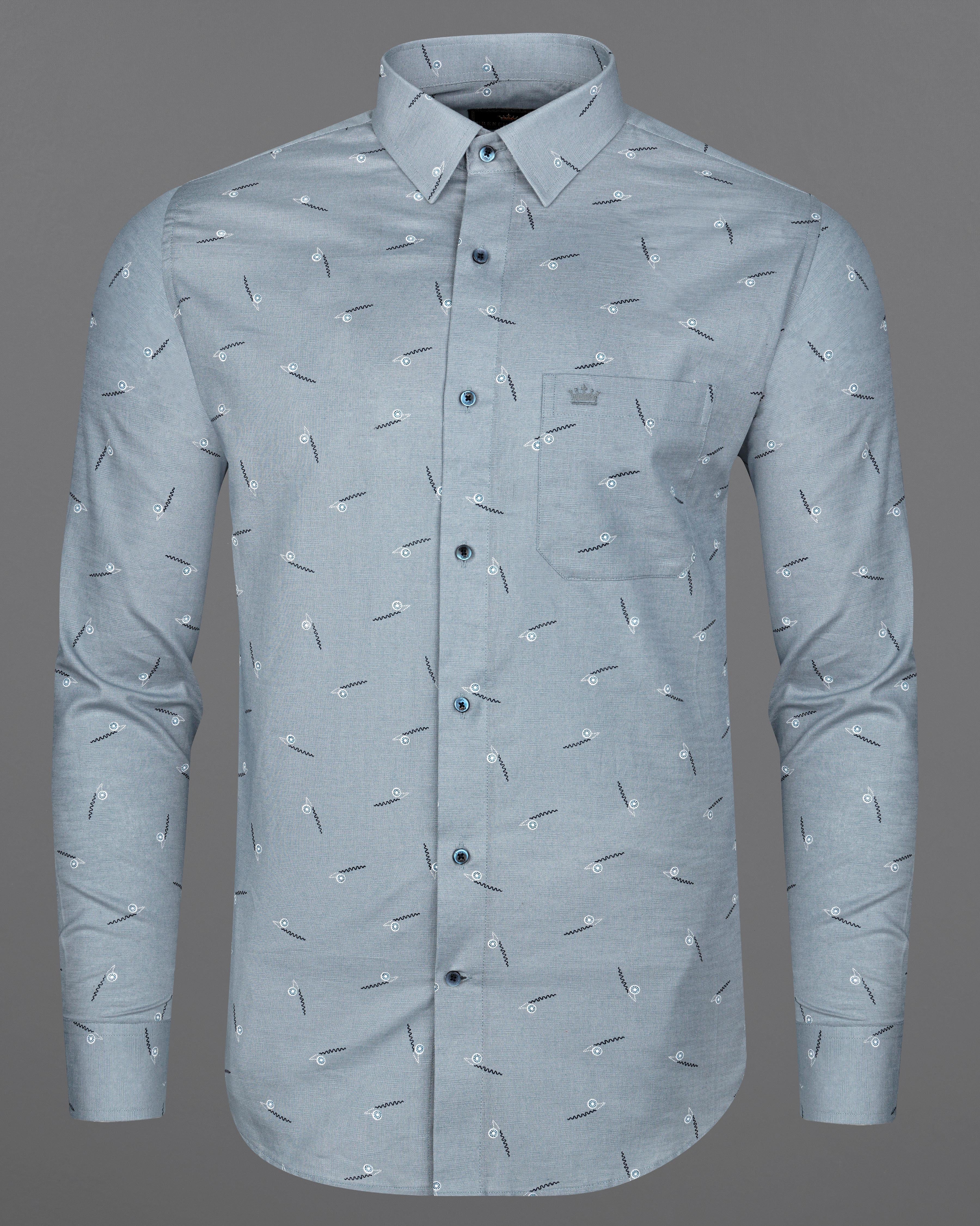 Pewter Gray Printed Luxurious Linen Shirt 8265-BLE-38, 8265-BLE-H-38, 8265-BLE-39, 8265-BLE-H-39, 8265-BLE-40, 8265-BLE-H-40, 8265-BLE-42, 8265-BLE-H-42, 8265-BLE-44, 8265-BLE-H-44, 8265-BLE-46, 8265-BLE-H-46, 8265-BLE-48, 8265-BLE-H-48, 8265-BLE-50, 8265-BLE-H-50, 8265-BLE-52, 8265-BLE-H-52