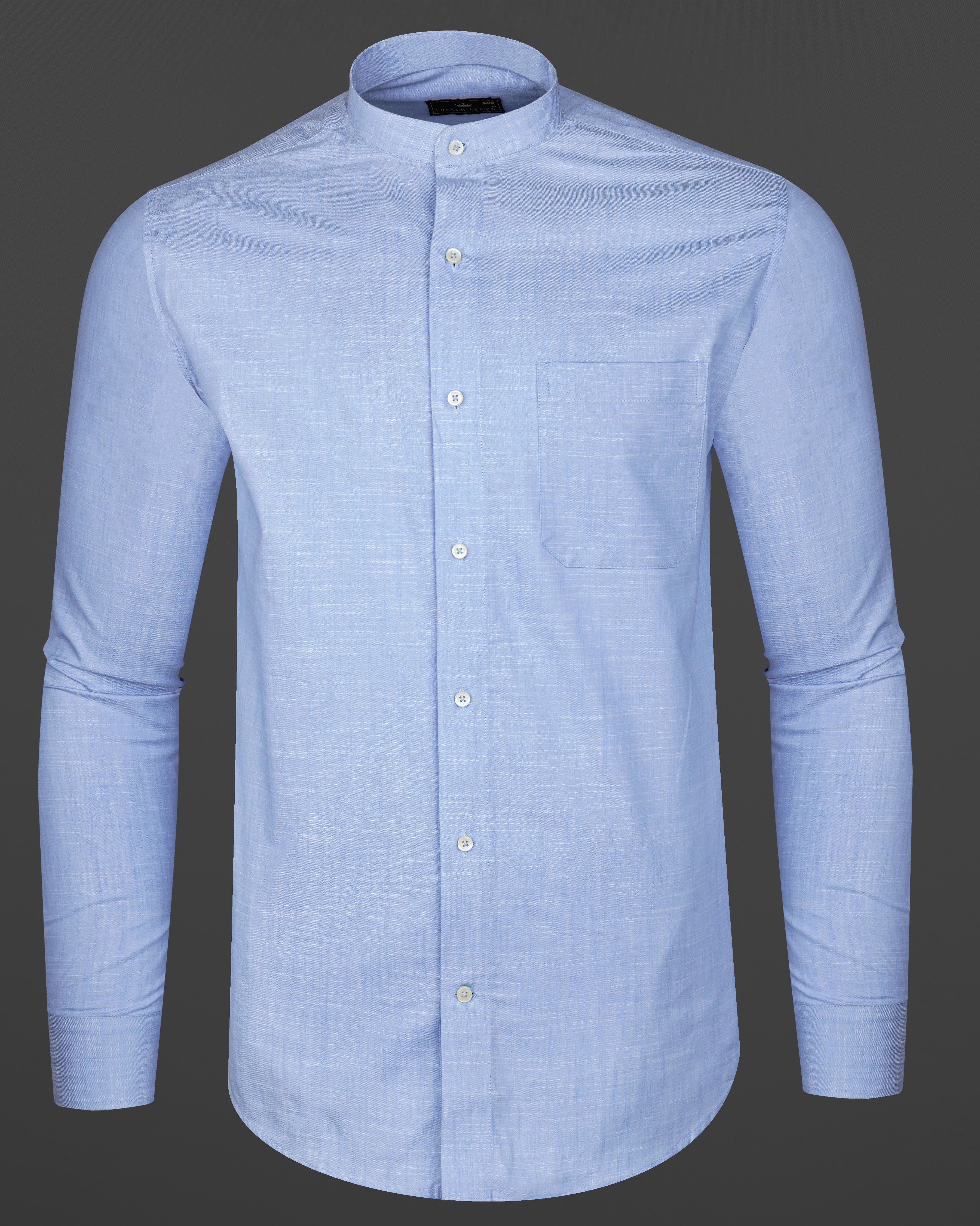 Carolina Sky Blue Chambray Textured Premium Cotton Shirt 8269-M-38, 8269-M-H-38, 8269-M-39, 8269-M-H-39, 8269-M-40, 8269-M-H-40, 8269-M-42, 8269-M-H-42, 8269-M-44, 8269-M-H-44, 8269-M-46, 8269-M-H-46, 8269-M-48, 8269-M-H-48, 8269-M-50, 8269-M-H-50, 8269-M-52, 8269-M-H-52