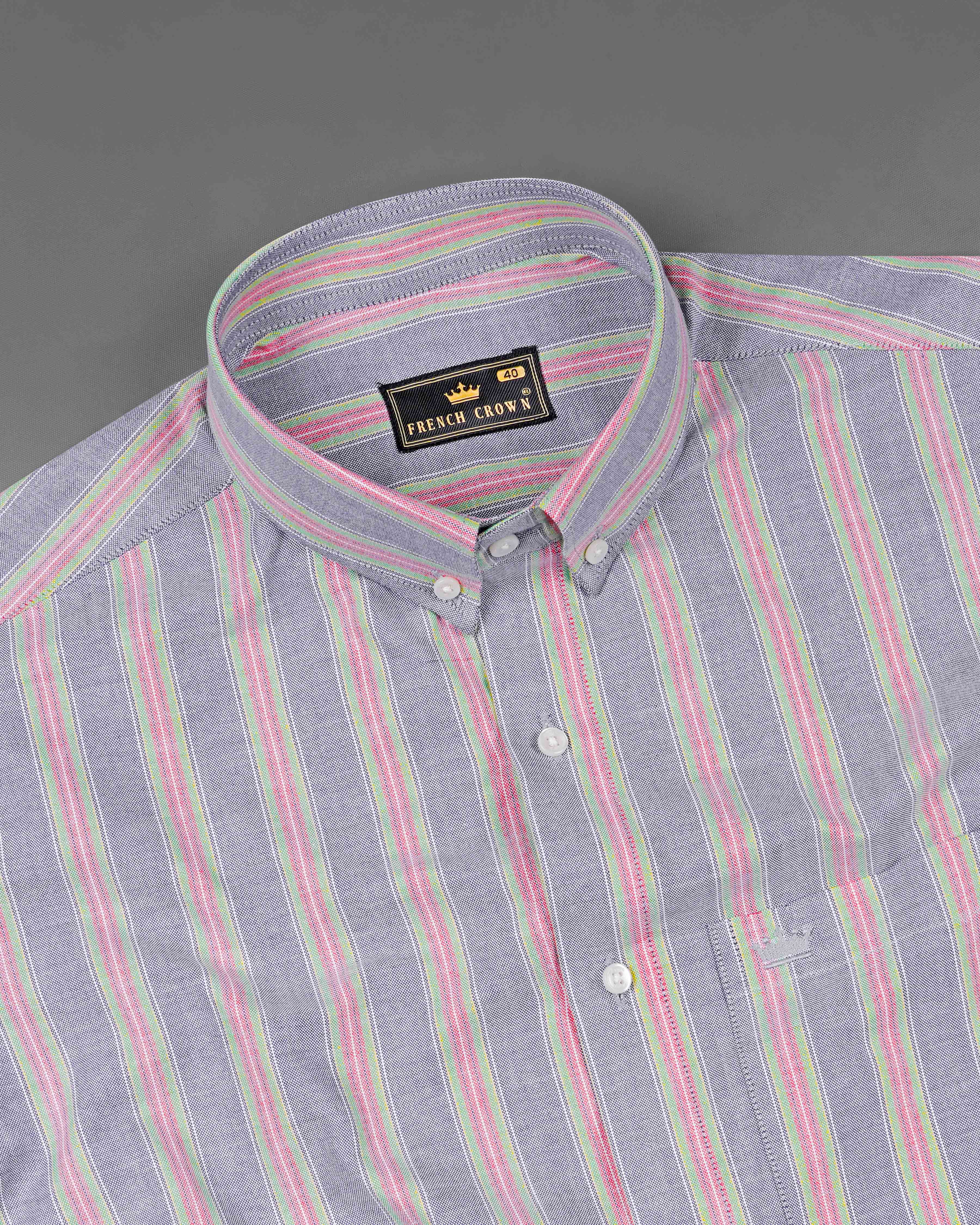 Manatee Gray with Cranberry Pink and De York Green Striped Royal Oxford Shirt 8311-BD -38,8311-BD -H-38,8311-BD -39,8311-BD -H-39,8311-BD -40,8311-BD -H-40,8311-BD -42,8311-BD -H-42,8311-BD -44,8311-BD -H-44,8311-BD -46,8311-BD -H-46,8311-BD -48,8311-BD -H-48,8311-BD -50,8311-BD -H-50,8311-BD -52,8311-BD -H-52