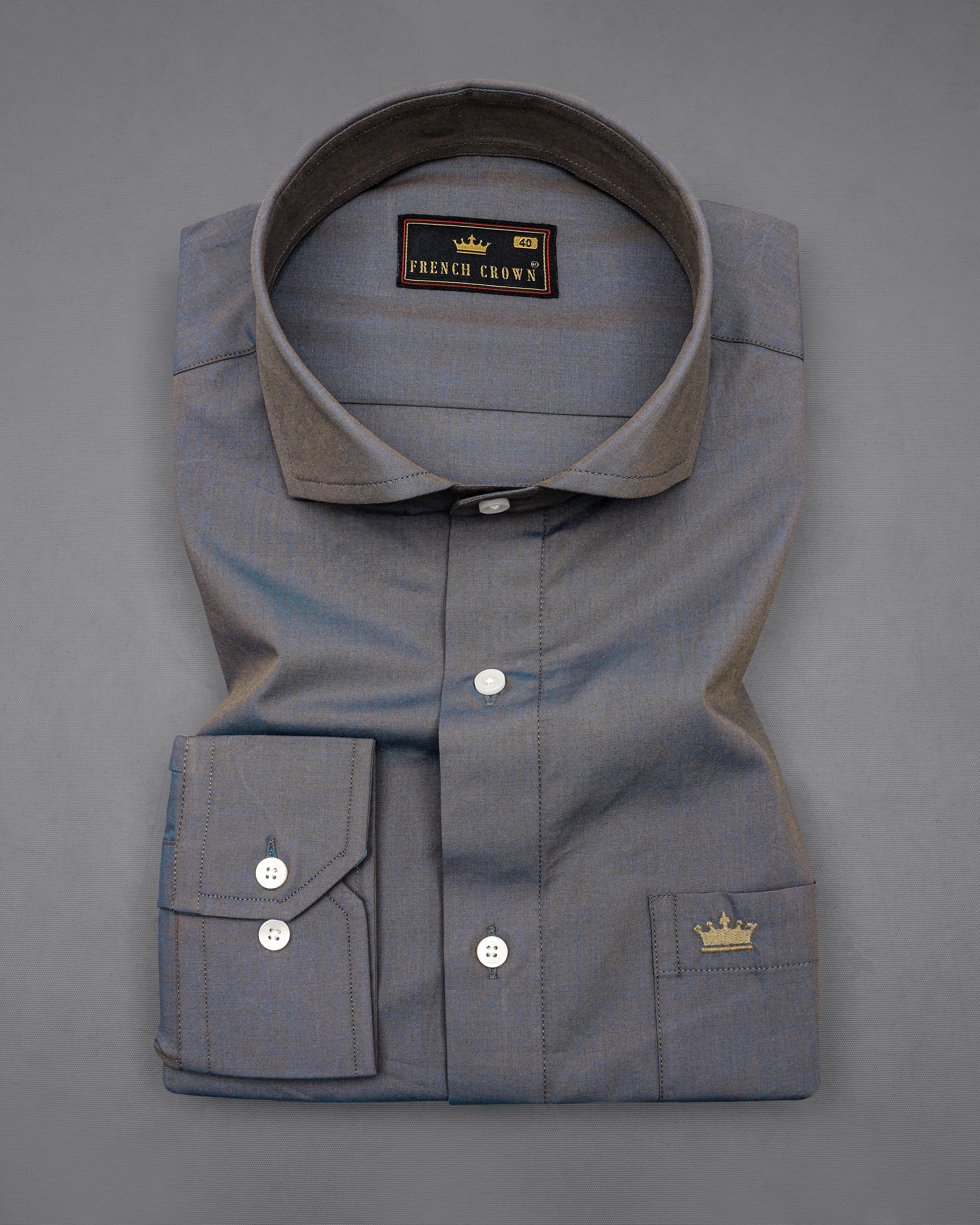 Storm Dust Gray Two Tone Chambray Shirt 8379-CA-38, 8379-CA-H-38, 8379-CA-39,8379-CA-H-39, 8379-CA-40, 8379-CA-H-40, 8379-CA-42, 8379-CA-H-42, 8379-CA-44, 8379-CA-H-44, 8379-CA-46, 8379-CA-H-46, 8379-CA-48, 8379-CA-H-48, 8379-CA-50, 8379-CA-H-50, 8379-CA-52, 8379-CA-H-52