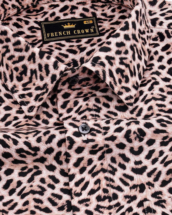 Oyster Pink Leopard Printed Premium Cotton Shirt 8381-BLK-38, 8381-BLK-H-38, 8381-BLK-39,8381-BLK-H-39, 8381-BLK-40, 8381-BLK-H-40, 8381-BLK-42, 8381-BLK-H-42, 8381-BLK-44, 8381-BLK-H-44, 8381-BLK-46, 8381-BLK-H-46, 8381-BLK-48, 8381-BLK-H-48, 8381-BLK-50, 8381-BLK-H-50, 8381-BLK-52, 8381-BLK-H-52