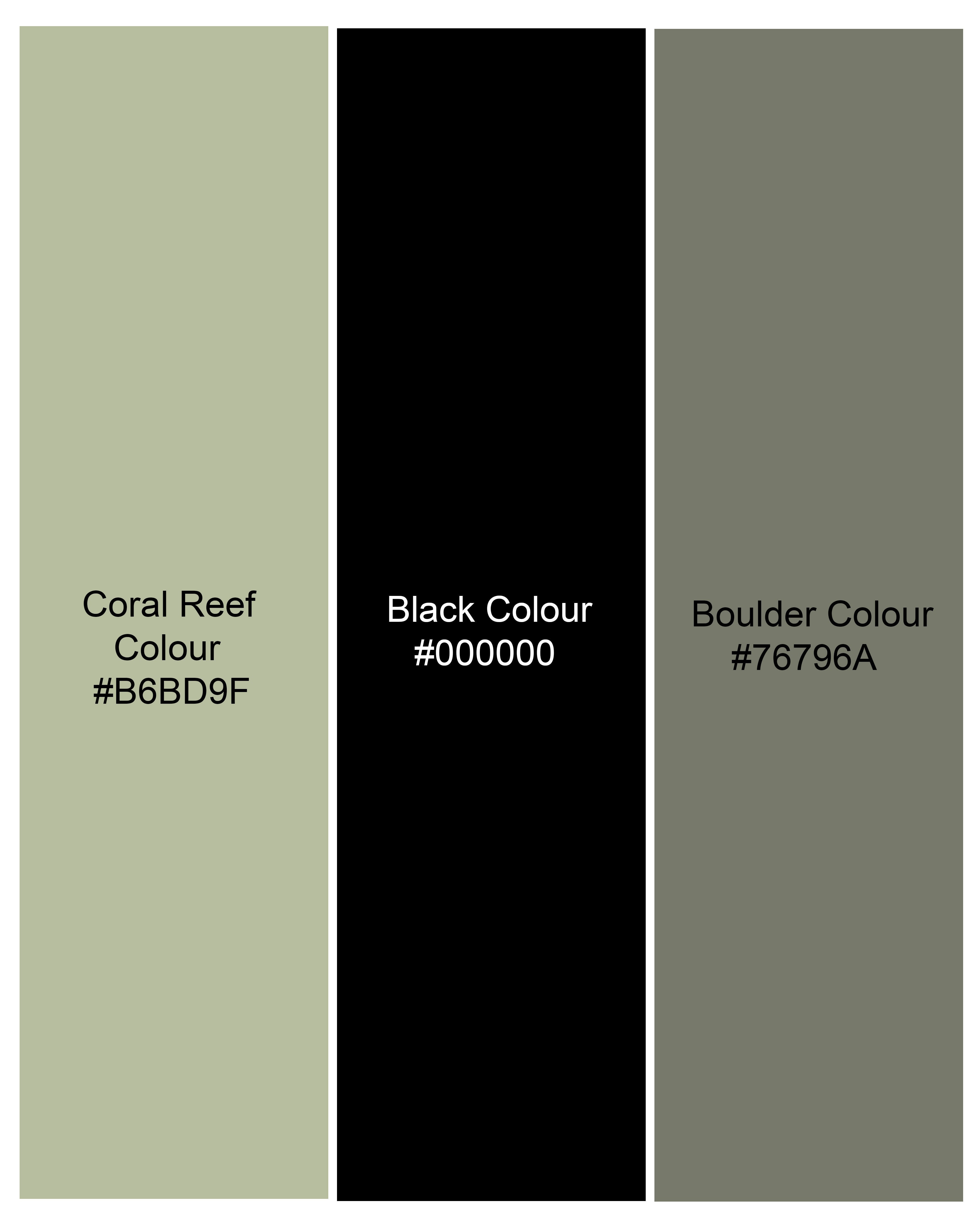 Coral Reef Green Leaves Printed Luxurious Linen Shirt 8425-BLE-38, 8425-BLE-H-38, 8425-BLE-39,8425-BLE-H-39, 8425-BLE-40, 8425-BLE-H-40, 8425-BLE-42, 8425-BLE-H-42, 8425-BLE-44, 8425-BLE-H-44, 8425-BLE-46, 8425-BLE-H-46, 8425-BLE-48, 8425-BLE-H-48, 8425-BLE-50, 8425-BLE-H-50, 8425-BLE-52, 8425-BLE-H-52