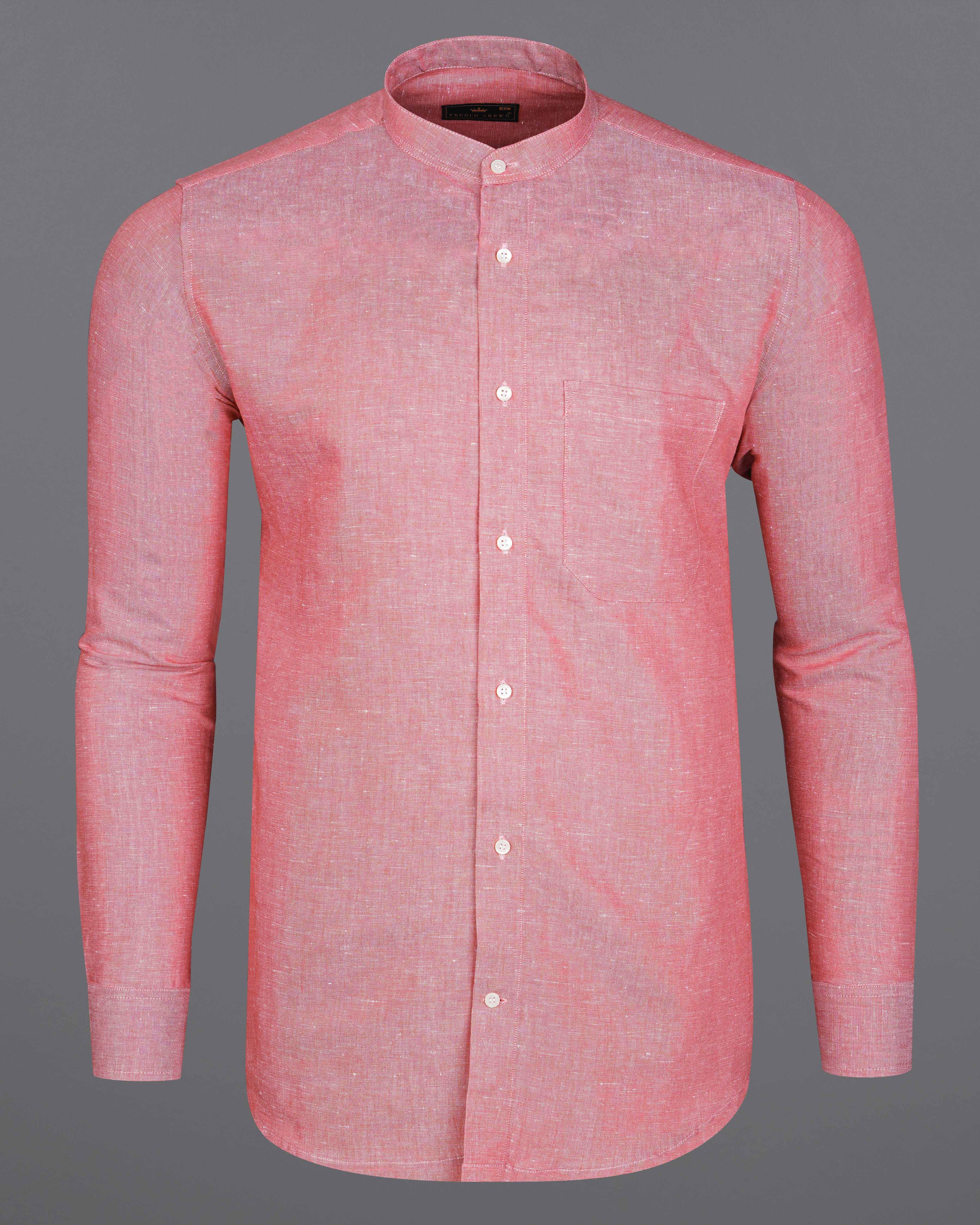 Sherbet Pink Luxurious Linen Shirt 8458-M-38,8458-M-H-38,8458-M-39,8458-M-H-39,8458-M-40,8458-M-H-40,8458-M-42,8458-M-H-42,8458-M-44,8458-M-H-44,8458-M-46,8458-M-H-46,8458-M-48,8458-M-H-48,8458-M-50,8458-M-H-50,8458-M-52,8458-M-H-52