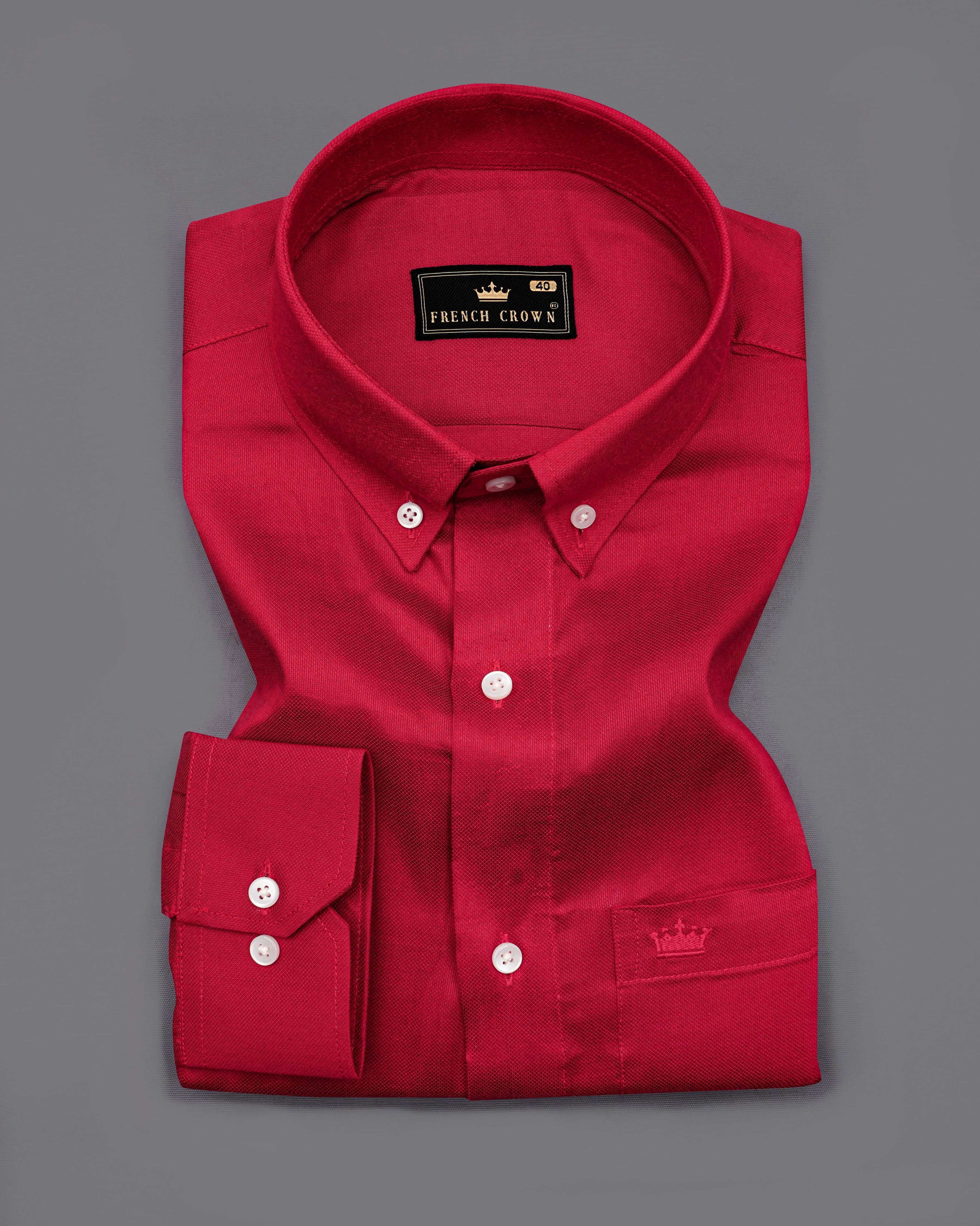 Carmine Red Dobby Textured Premium Giza Cotton Shirt 8491-BD-38,8491-BD-H-38,8491-BD-39,8491-BD-H-39,8491-BD-40,8491-BD-H-40,8491-BD-42,8491-BD-H-42,8491-BD-44,8491-BD-H-44,8491-BD-46,8491-BD-H-46,8491-BD-48,8491-BD-H-48,8491-BD-50,8491-BD-H-50,8491-BD-52,8491-BD-H-52