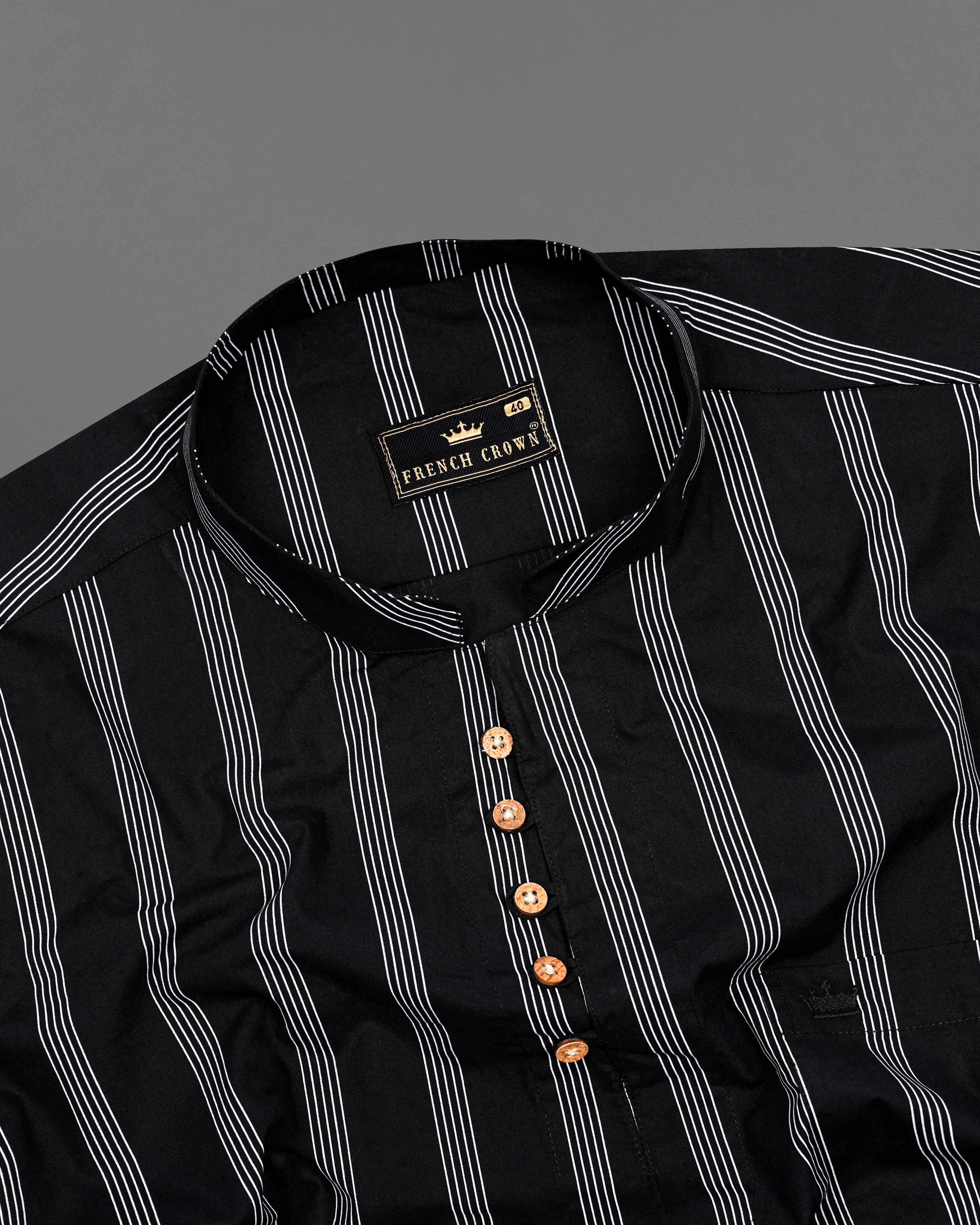 Jade Black Pin Striped Twill Premium Cotton Kurta Shirt 8495-KS-38,8495-KS-H-38,8495-KS-39,8495-KS-H-39,8495-KS-40,8495-KS-H-40,8495-KS-42,8495-KS-H-42,8495-KS-44,8495-KS-H-44,8495-KS-46,8495-KS-H-46,8495-KS-48,8495-KS-H-48,8495-KS-50,8495-KS-H-50,8495-KS-52,8495-KS-H-52