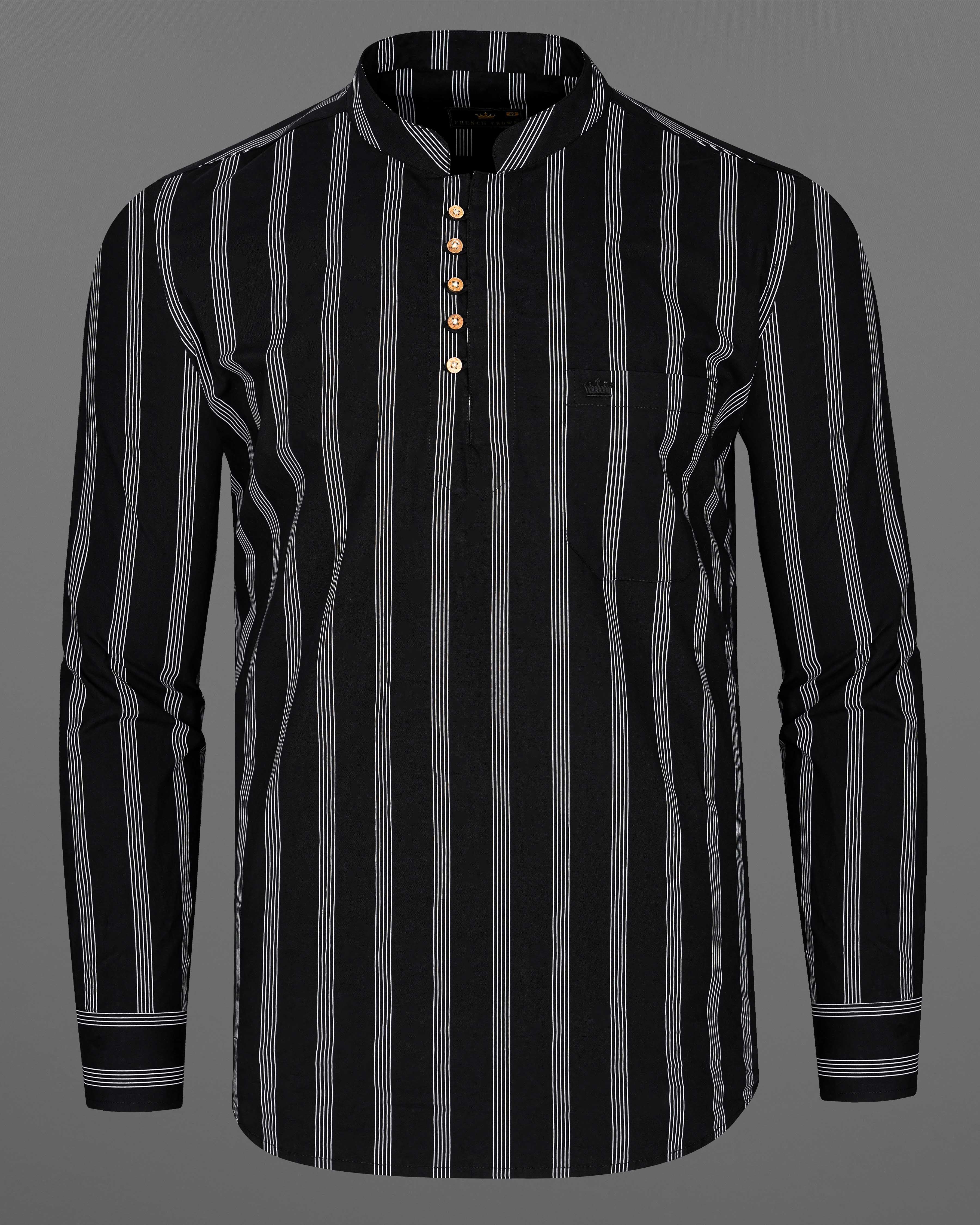 Jade Black Pin Striped Twill Premium Cotton Kurta Shirt 8495-KS-38,8495-KS-H-38,8495-KS-39,8495-KS-H-39,8495-KS-40,8495-KS-H-40,8495-KS-42,8495-KS-H-42,8495-KS-44,8495-KS-H-44,8495-KS-46,8495-KS-H-46,8495-KS-48,8495-KS-H-48,8495-KS-50,8495-KS-H-50,8495-KS-52,8495-KS-H-52