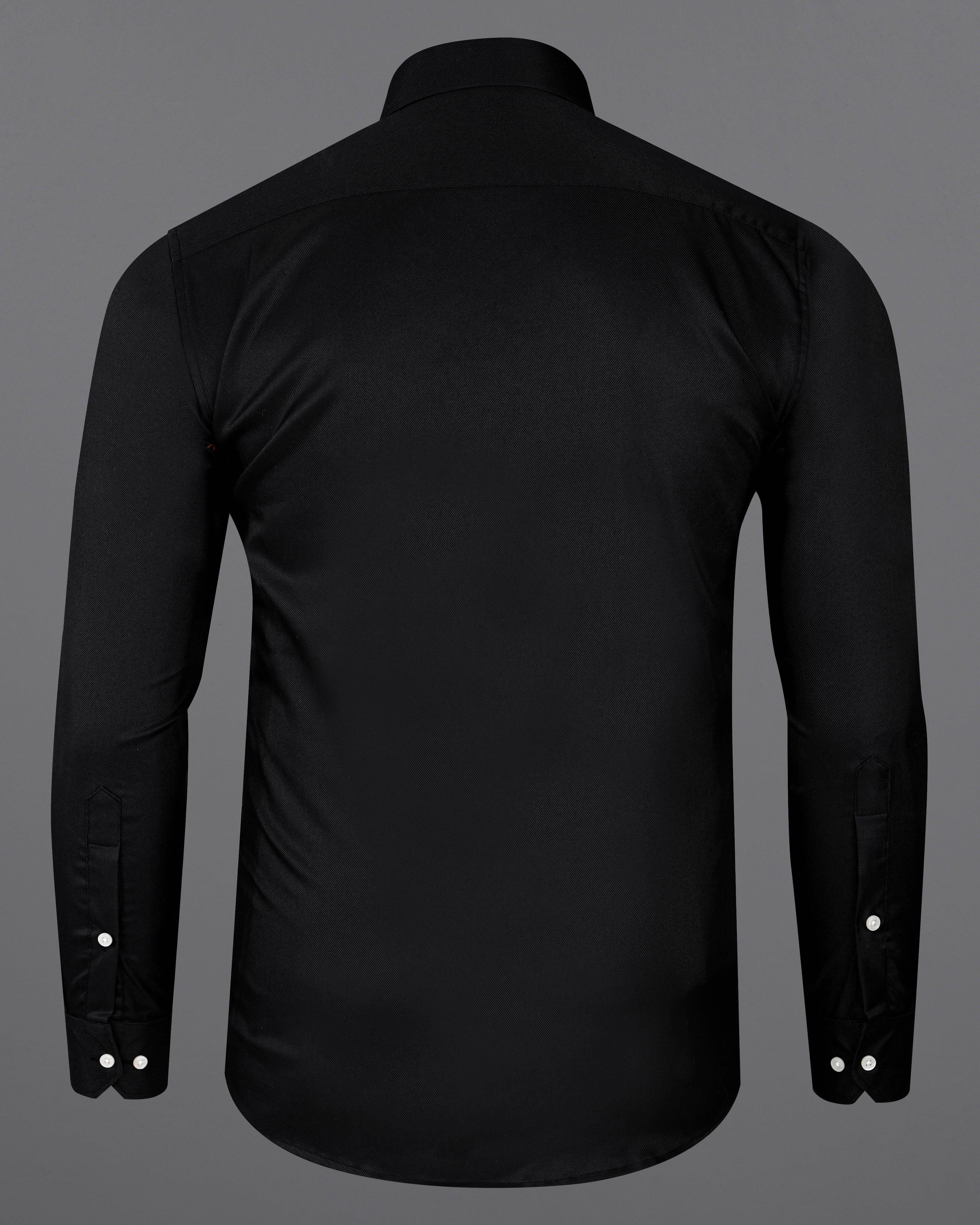 Jade Black Twill Premium Cotton Shirt 8519-38, 8519-H-38, 8519-39, 8519-H-39, 8519-40, 8519-H-40, 8519-42, 8519-H-42, 8519-44, 8519-H-44, 8519-46, 8519-H-46, 8519-48, 8519-H-48, 8519-50, 8519-H-50, 8519-52, 8519-H-52