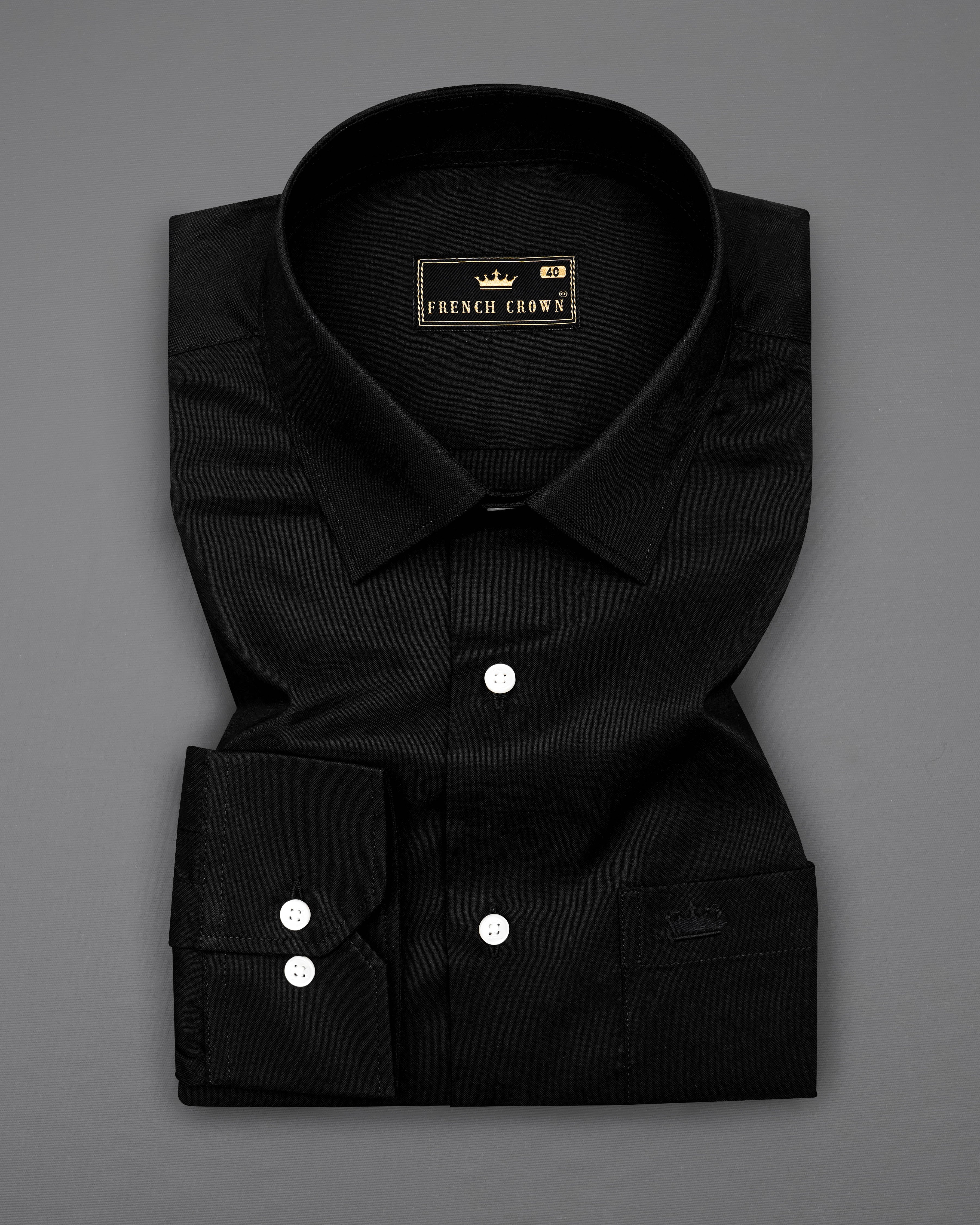 Jade Black Twill Premium Cotton Shirt 8526-BLK-38,8526-BLK-H-38,8526-BLK-39,8526-BLK-H-39,8526-BLK-40,8526-BLK-H-40,8526-BLK-42,8526-BLK-H-42,8526-BLK-44,8526-BLK-H-44,8526-BLK-46,8526-BLK-H-46,8526-BLK-48,8526-BLK-H-48,8526-BLK-50,8526-BLK-H-50,8526-BLK-52,8526-BLK-H-52