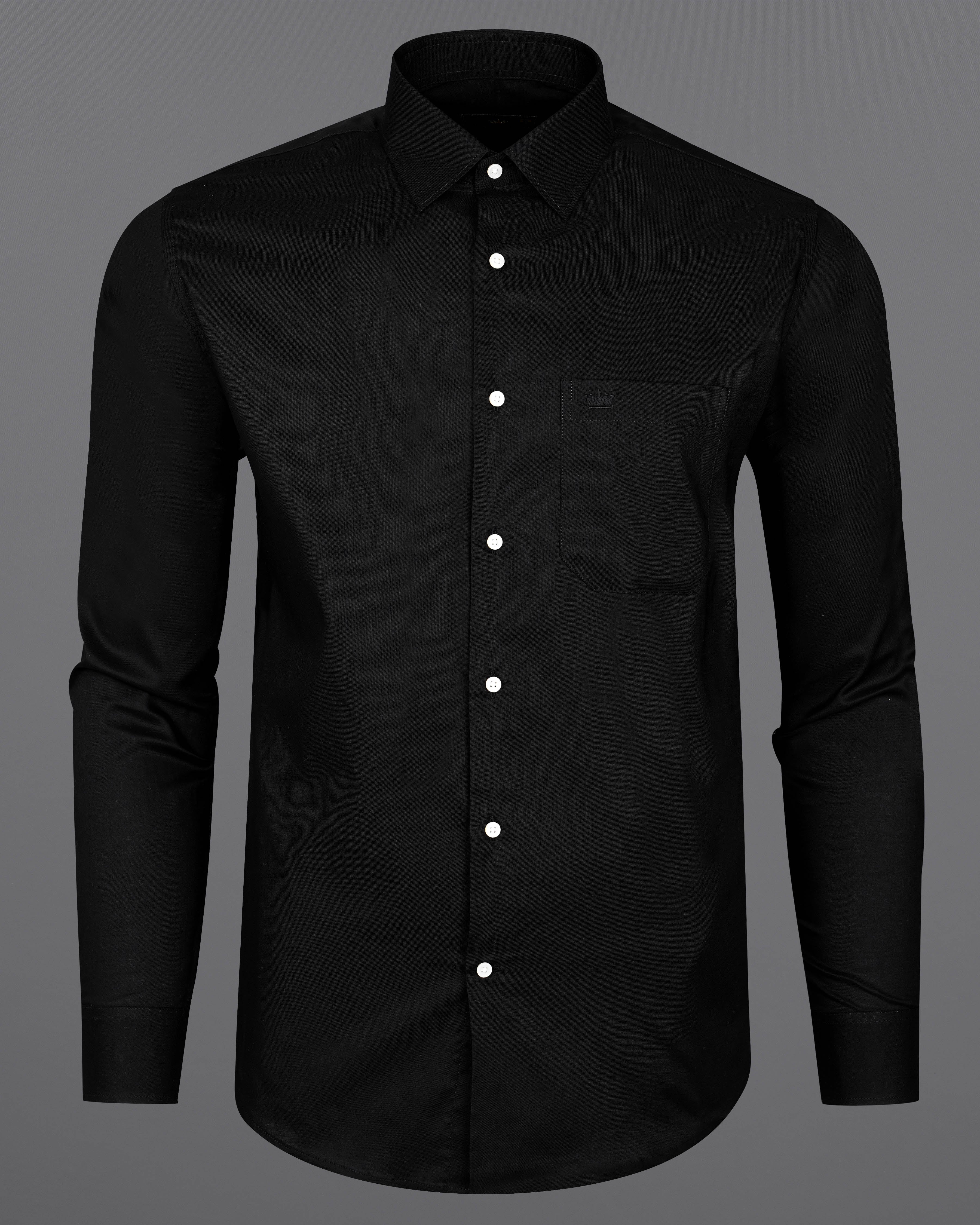 Jade Black Twill Premium Cotton Shirt 8526-BLK-38,8526-BLK-H-38,8526-BLK-39,8526-BLK-H-39,8526-BLK-40,8526-BLK-H-40,8526-BLK-42,8526-BLK-H-42,8526-BLK-44,8526-BLK-H-44,8526-BLK-46,8526-BLK-H-46,8526-BLK-48,8526-BLK-H-48,8526-BLK-50,8526-BLK-H-50,8526-BLK-52,8526-BLK-H-52