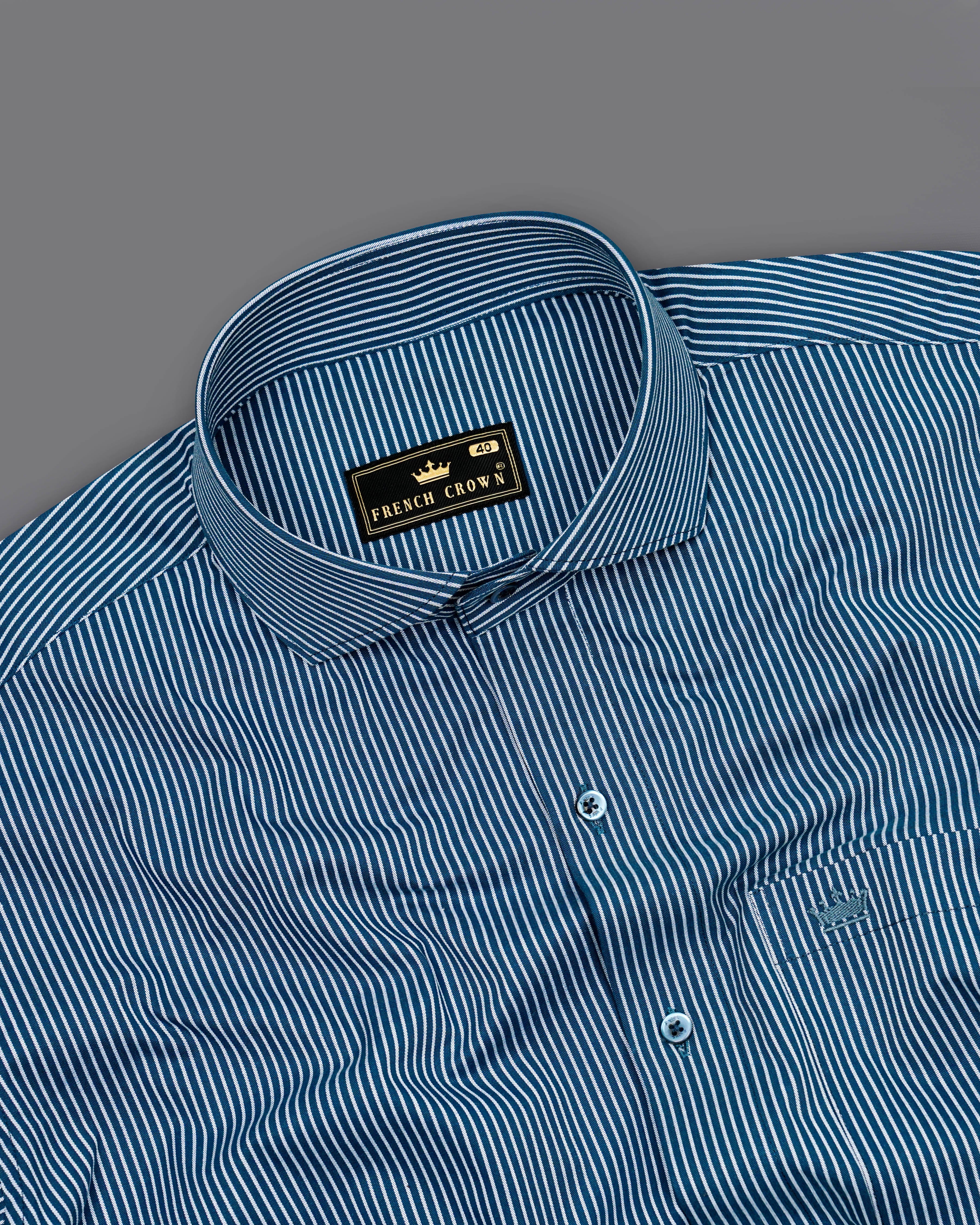 Downriver Blue with Bright White Striped Dobby Textured Premium Giza Cotton Shirt  8558-CA-BLE-38,8558-CA-BLE-H-38,8558-CA-BLE-39,8558-CA-BLE-H-39,8558-CA-BLE-40,8558-CA-BLE-H-40,8558-CA-BLE-42,8558-CA-BLE-H-42,8558-CA-BLE-44,8558-CA-BLE-H-44,8558-CA-BLE-46,8558-CA-BLE-H-46,8558-CA-BLE-48,8558-CA-BLE-H-48,8558-CA-BLE-50,8558-CA-BLE-H-50,8558-CA-BLE-52,8558-CA-BLE-H-52