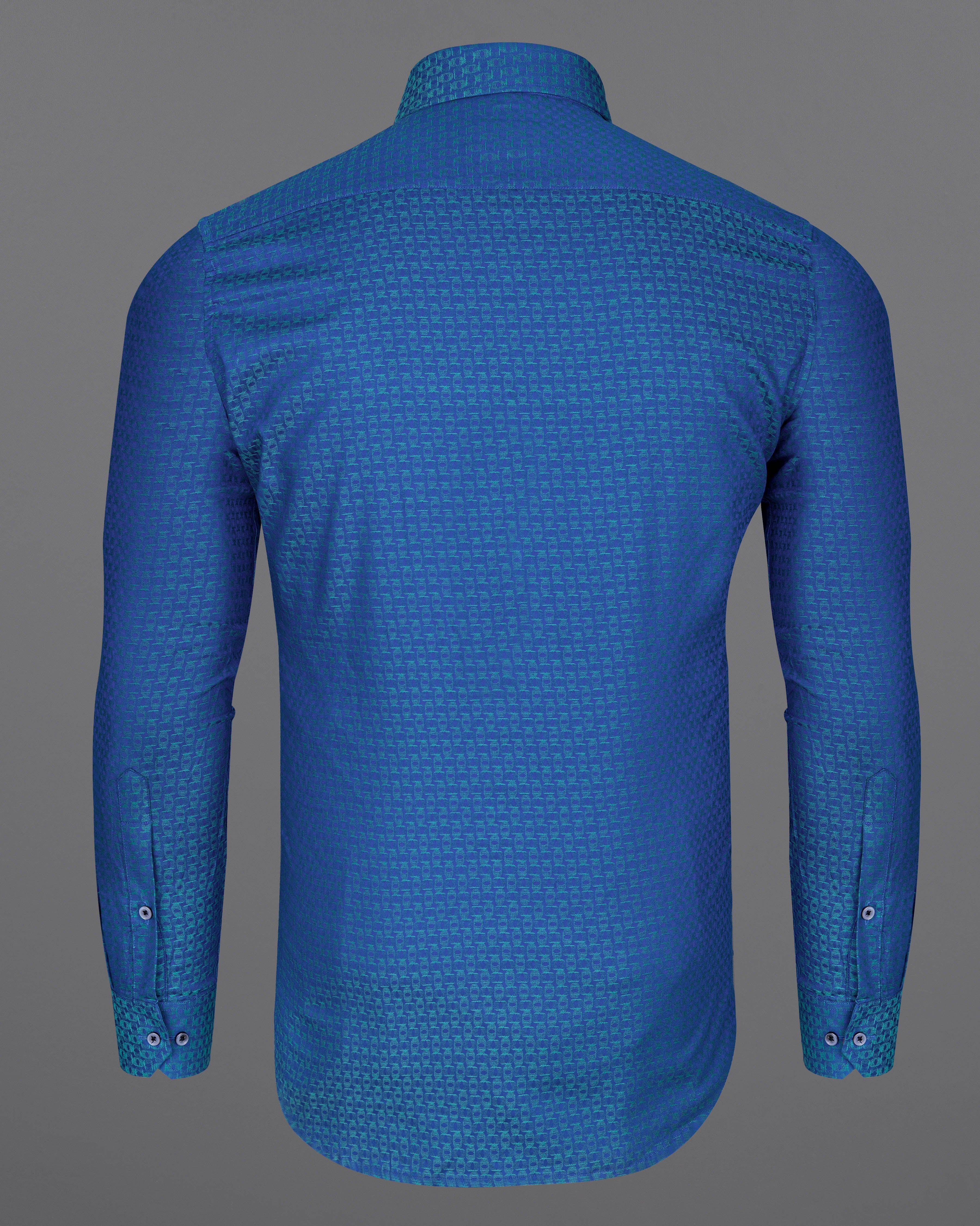 Cobalt Blue Jacquard textured Premium Giza Cotton Shirt  8561-BLE-38,8561-BLE-H-38,8561-BLE-39,8561-BLE-H-39,8561-BLE-40,8561-BLE-H-40,8561-BLE-42,8561-BLE-H-42,8561-BLE-44,8561-BLE-H-44,8561-BLE-46,8561-BLE-H-46,8561-BLE-48,8561-BLE-H-48,8561-BLE-50,8561-BLE-H-50,8561-BLE-52,8561-BLE-H-52