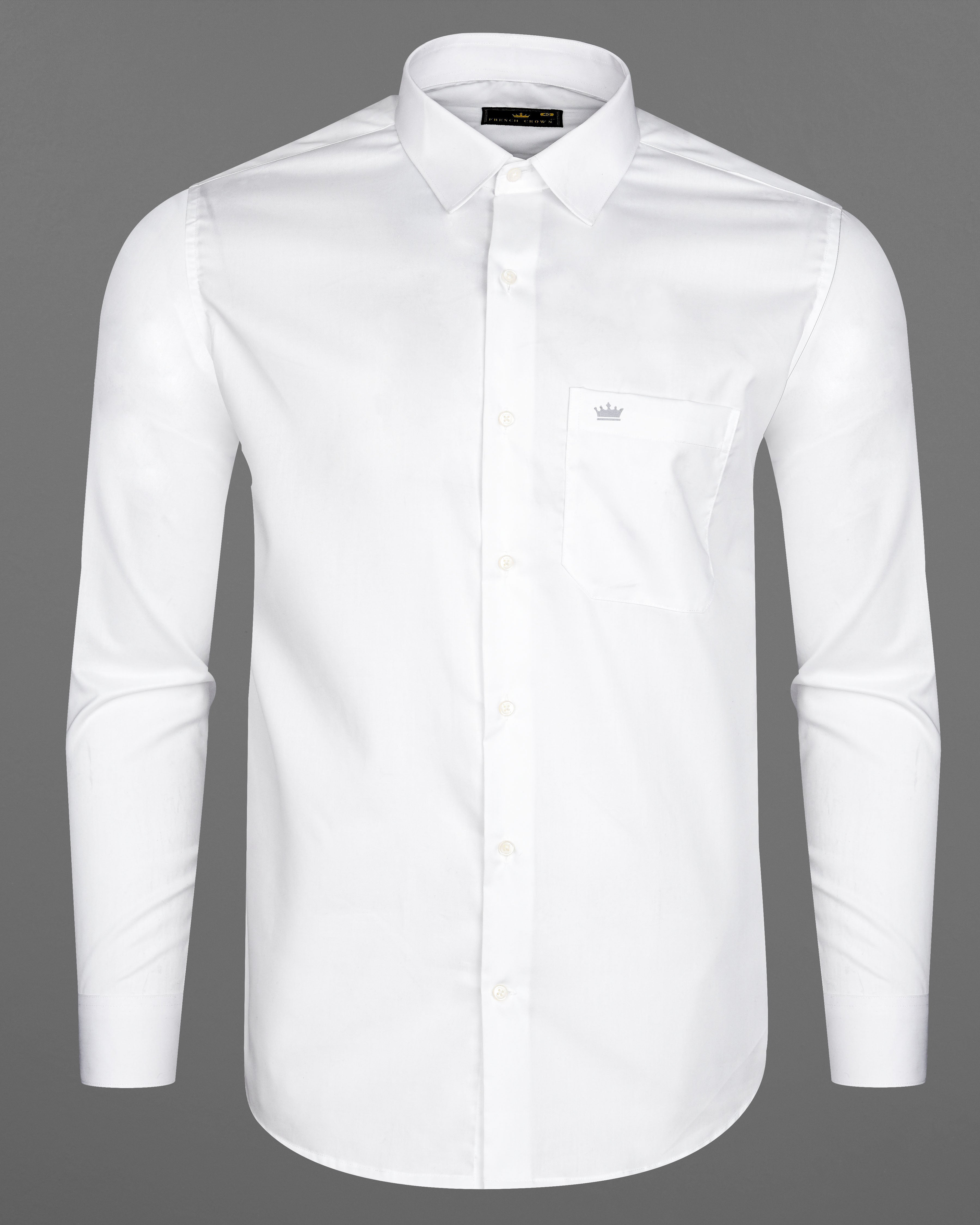 Bright White Twill Textured Giza Cotton Shirt 8568-38, 8568-H-38, 8568-39, 8568-H-39, 8568-40, 8568-H-40, 8568-42, 8568-H-42, 8568-44, 8568-H-44, 8568-46, 8568-H-46, 8568-48, 8568-H-48, 8568-50, 8568-H-50, 8568-52, 8568-H-52