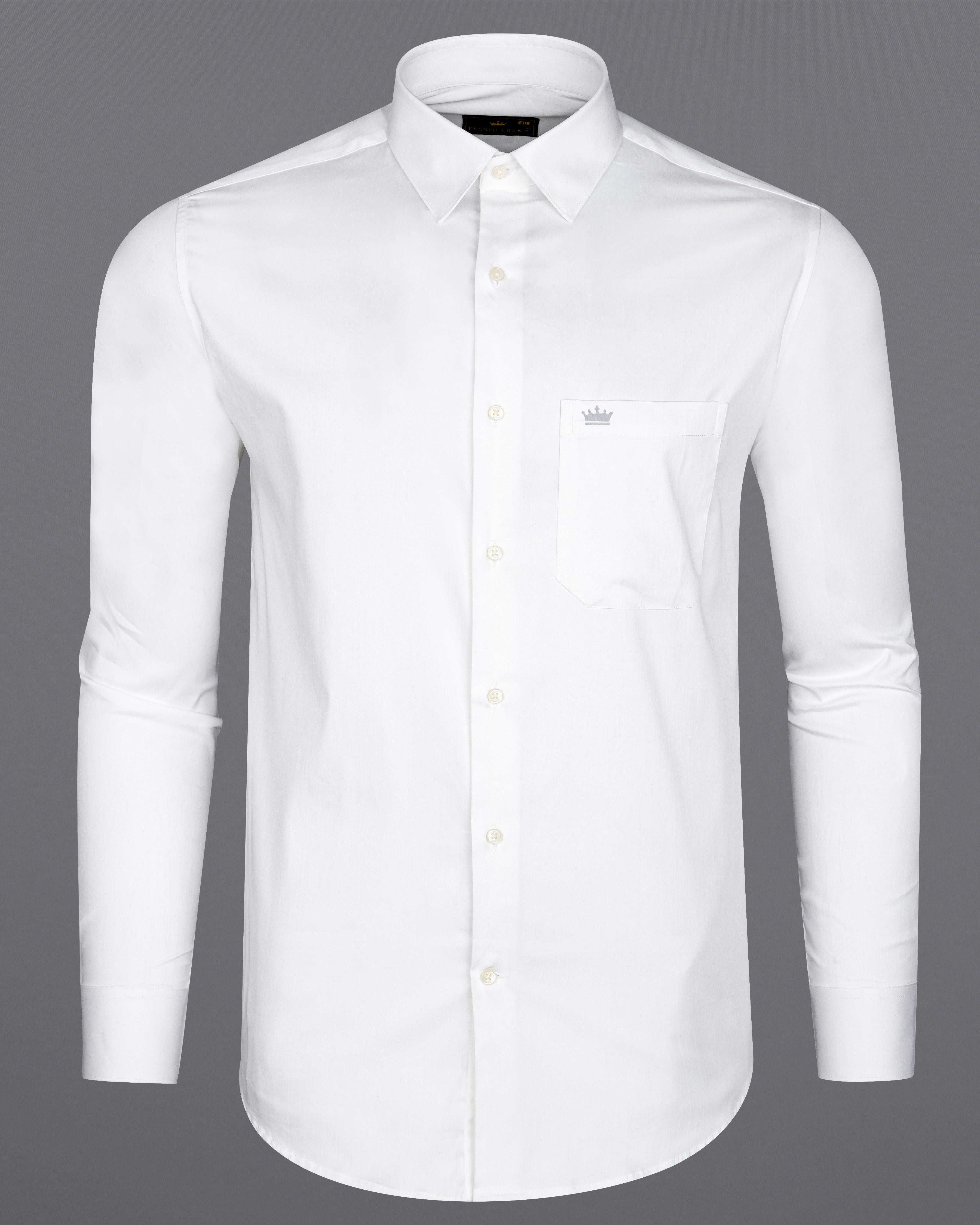 Bright White Super Soft Premium Cotton Stretchable Shirt 8573-38, 8573-H-38, 8573-39, 8573-H-39, 8573-40, 8573-H-40, 8573-42, 8573-H-42, 8573-44, 8573-H-44, 8573-46, 8573-H-46, 8573-48, 8573-H-48, 8573-50, 8573-H-50, 8573-52, 8573-H-52