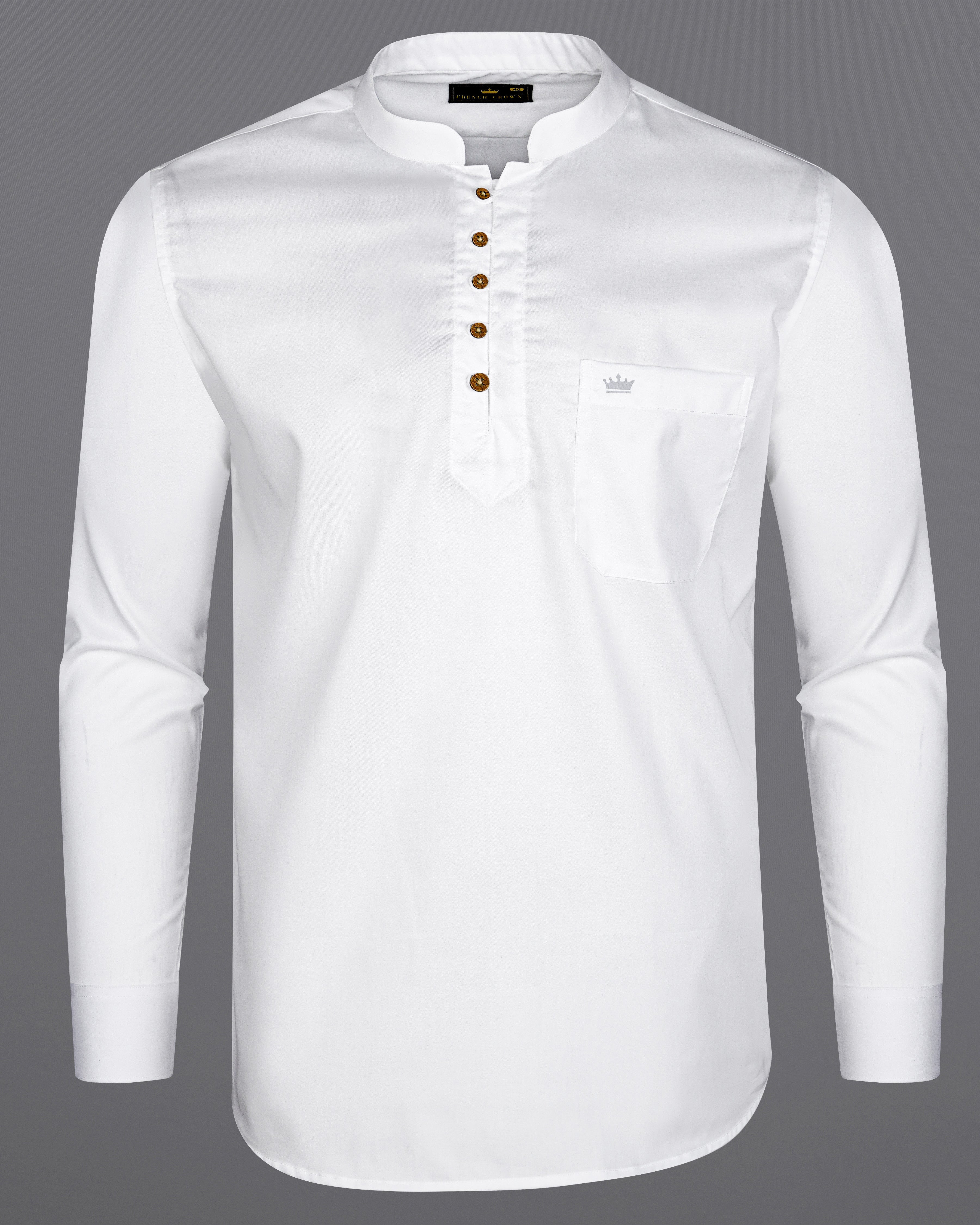 Bright White Twill Textured Giza Cotton Kurta Shirt 8574-KS-38, 8574-KS-H-38, 8574-KS-39, 8574-KS-H-39, 8574-KS-40, 8574-KS-H-40, 8574-KS-42, 8574-KS-H-42, 8574-KS-44, 8574-KS-H-44, 8574-KS-46, 8574-KS-H-46, 8574-KS-48, 8574-KS-H-48, 8574-KS-50, 8574-KS-H-50, 8574-KS-52, 8574-KS-H-52