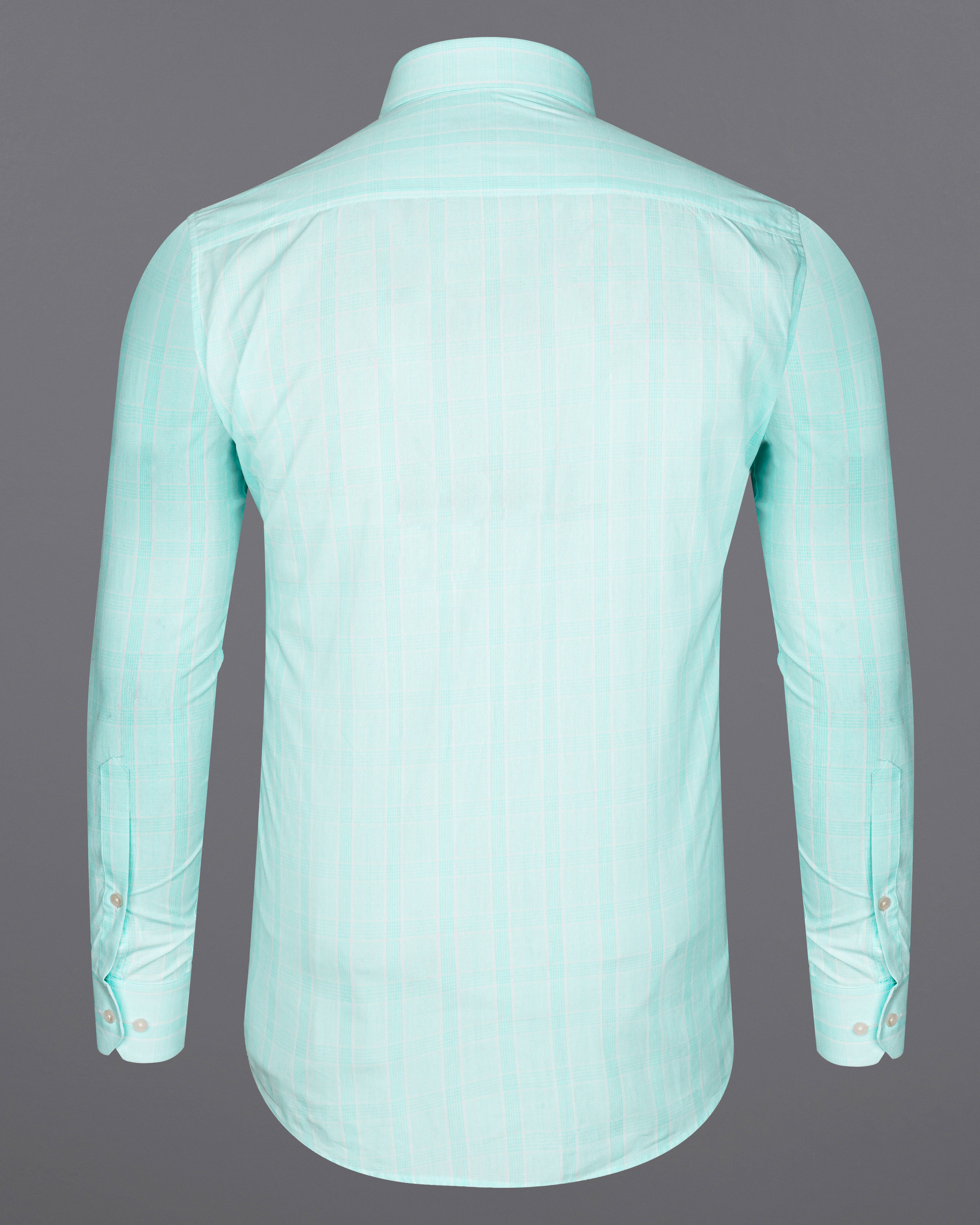 Iceberg Aqua Blue Striped Premium Cotton Shirt  8597-CA-38,8597-CA-H-38,8597-CA-39,8597-CA-H-39,8597-CA-40,8597-CA-H-40,8597-CA-42,8597-CA-H-42,8597-CA-44,8597-CA-H-44,8597-CA-46,8597-CA-H-46,8597-CA-48,8597-CA-H-48,8597-CA-50,8597-CA-H-50,8597-CA-52,8597-CA-H-52