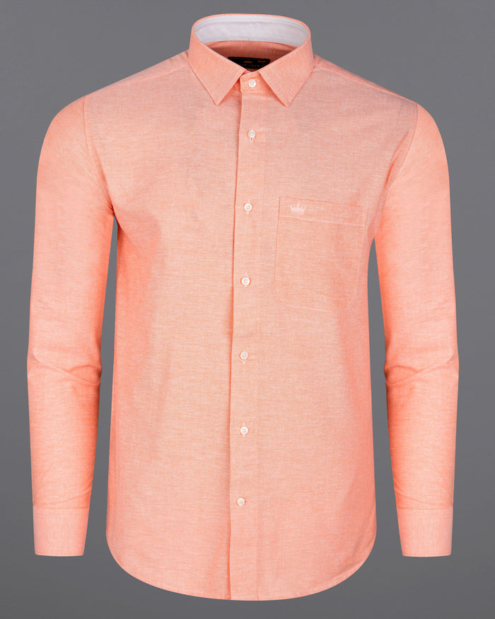 MELON ORANGE ROYAL OXFORD SHIRT