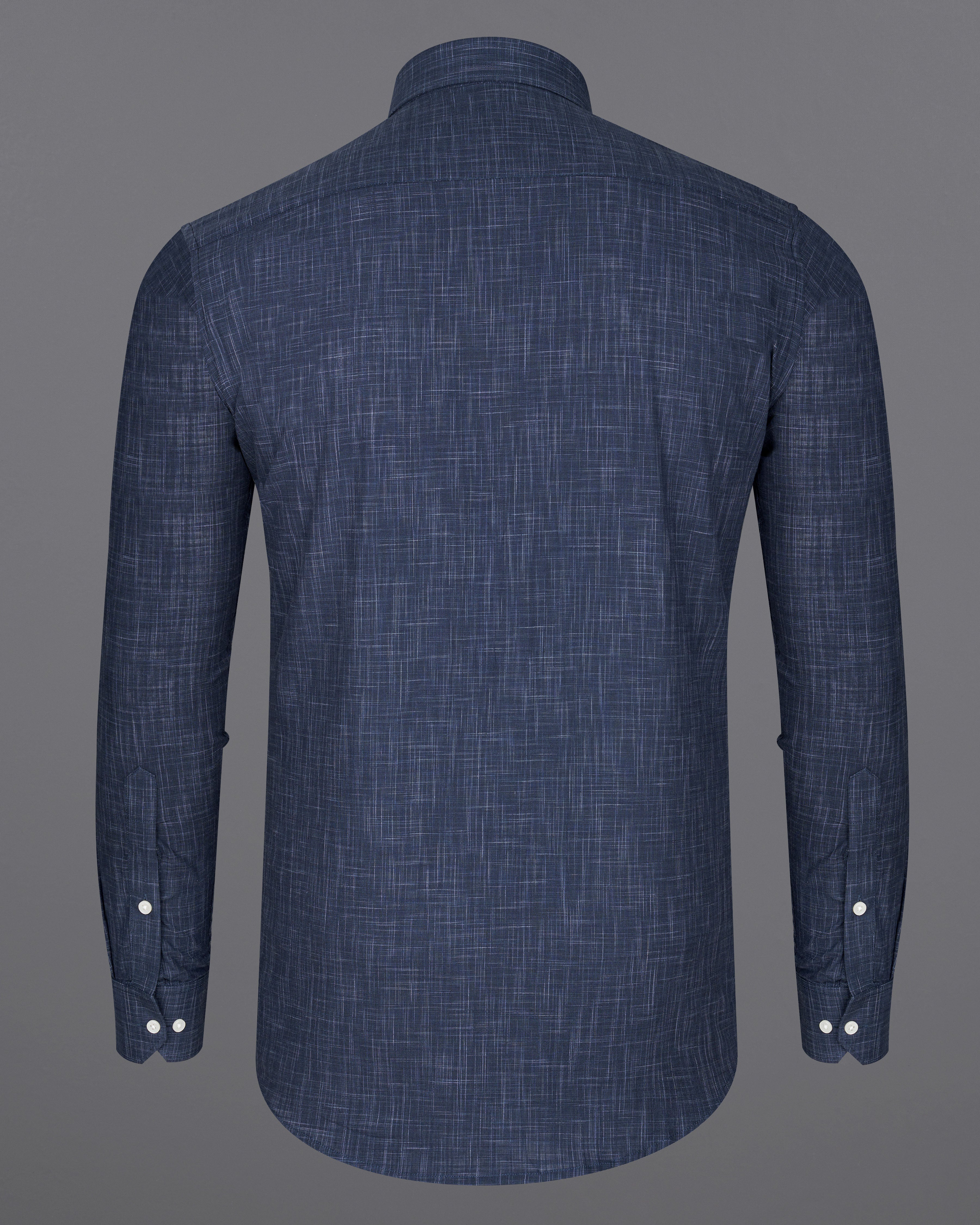 Ebony Clay Navy Blue Chambray Shirt  8660-38,8660-H-38,8660-39,8660-H-39,8660-40,8660-H-40,8660-42,8660-H-42,8660-44,8660-H-44,8660-46,8660-H-46,8660-48,8660-H-48,8660-50,8660-H-50,8660-52,8660-H-52