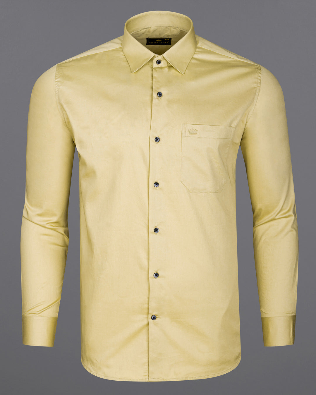 SPRINGBUD BEIGE SUBTLE SHEEN SUPER SOFT PREMIUM COTTON SHIRT