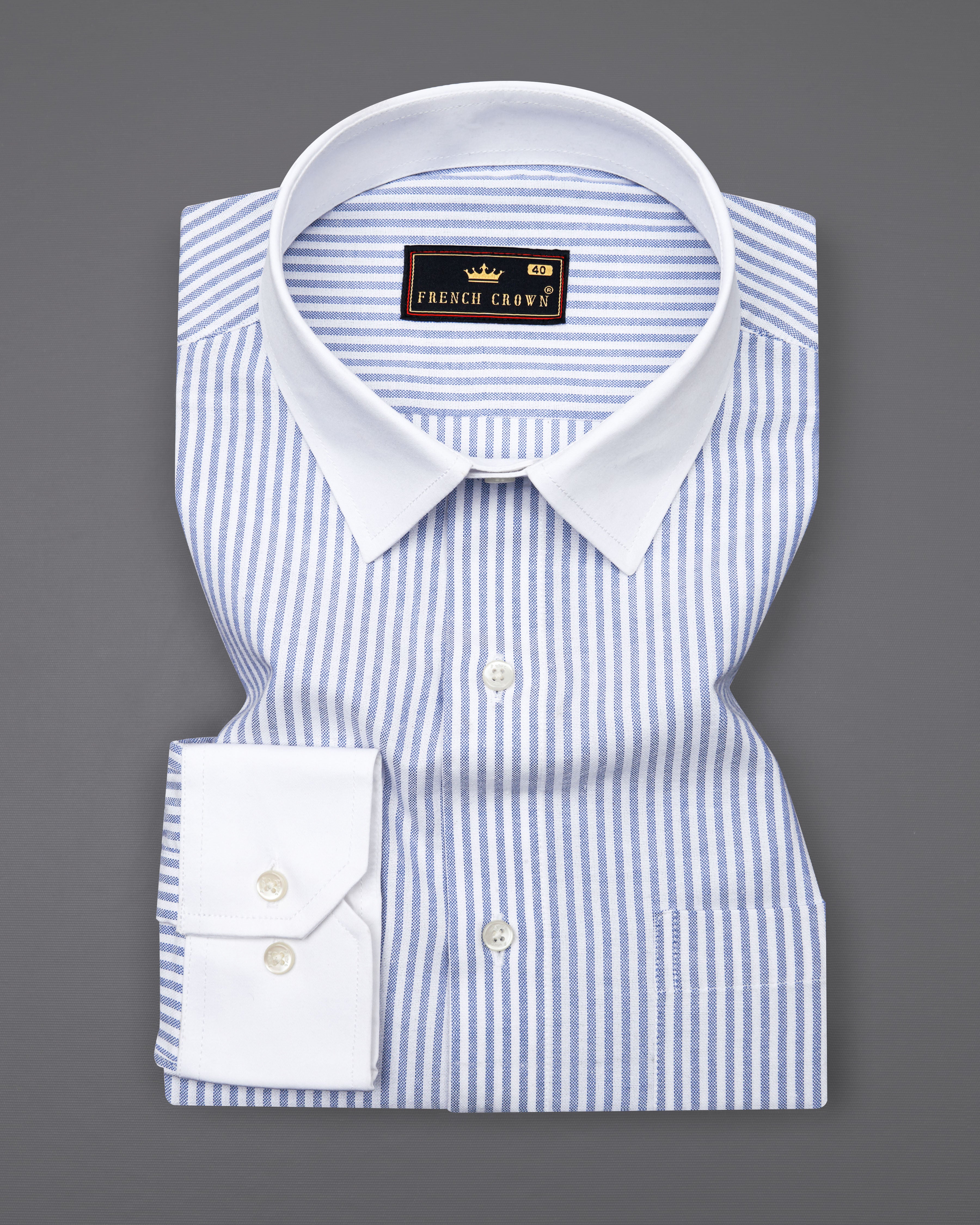 Regent Blue Pinstriped with White Collar Royal Oxford Shirt  8713-WCC-38,8713-WCC-H-38,8713-WCC-39,8713-WCC-H-39,8713-WCC-40,8713-WCC-H-40,8713-WCC-42,8713-WCC-H-42,8713-WCC-44,8713-WCC-H-44,8713-WCC-46,8713-WCC-H-46,8713-WCC-48,8713-WCC-H-48,8713-WCC-50,8713-WCC-H-50,8713-WCC-52,8713-WCC-H-52