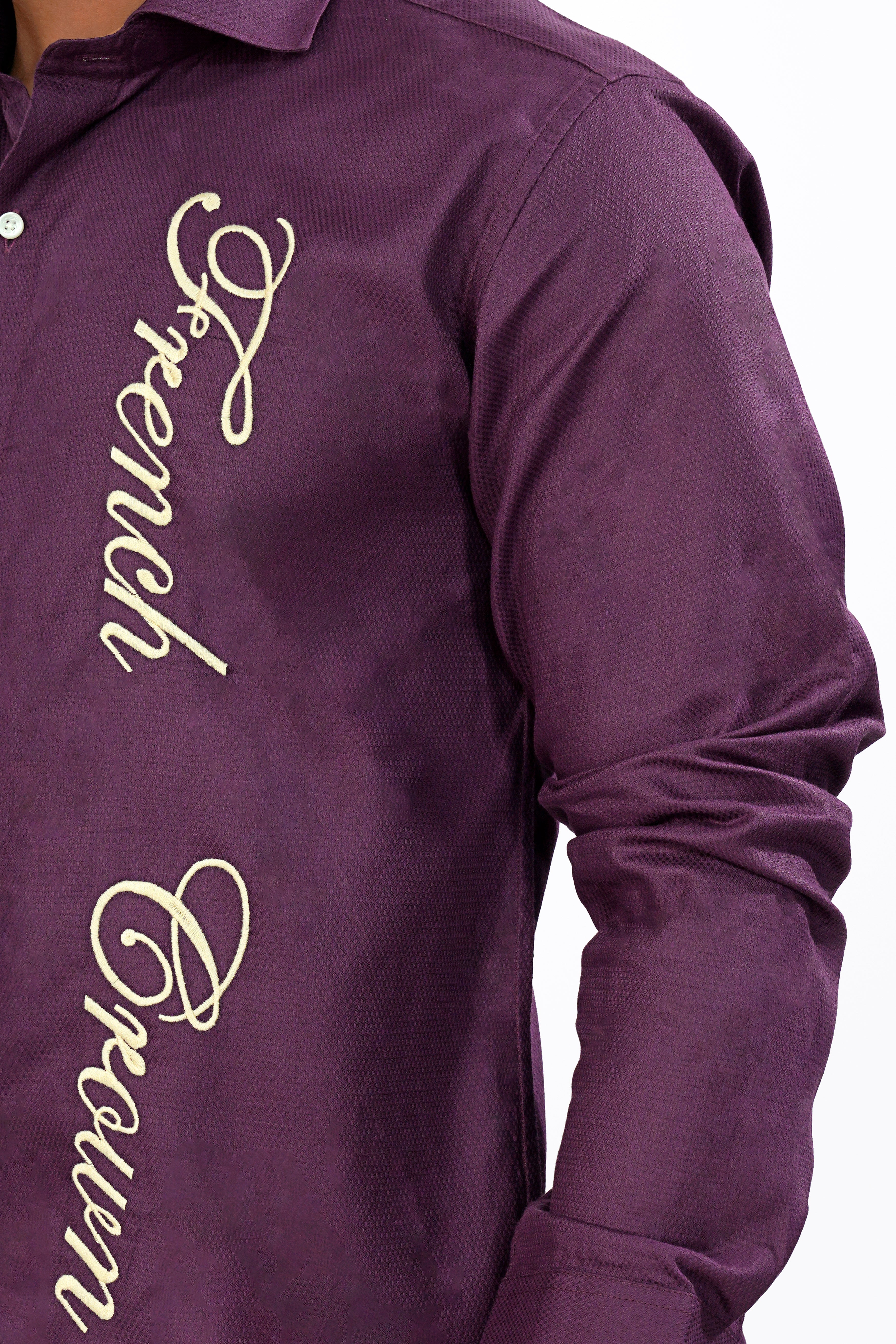 Plum Purple Embroidered Dobby Textured Premium Giza Cotton Designer Shirt 8729-CA-E215-38, 8729-CA-E215-H-38, 8729-CA-E215-39, 8729-CA-E215-H-39, 8729-CA-E215-40, 8729-CA-E215-H-40, 8729-CA-E215-42, 8729-CA-E215-H-42, 8729-CA-E215-44, 8729-CA-E215-H-44, 8729-CA-E215-46, 8729-CA-E215-H-46, 8729-CA-E215-48, 8729-CA-E215-H-48, 8729-CA-E215-50, 8729-CA-E215-H-50, 8729-CA-E215-52, 8729-CA-E215-H-52