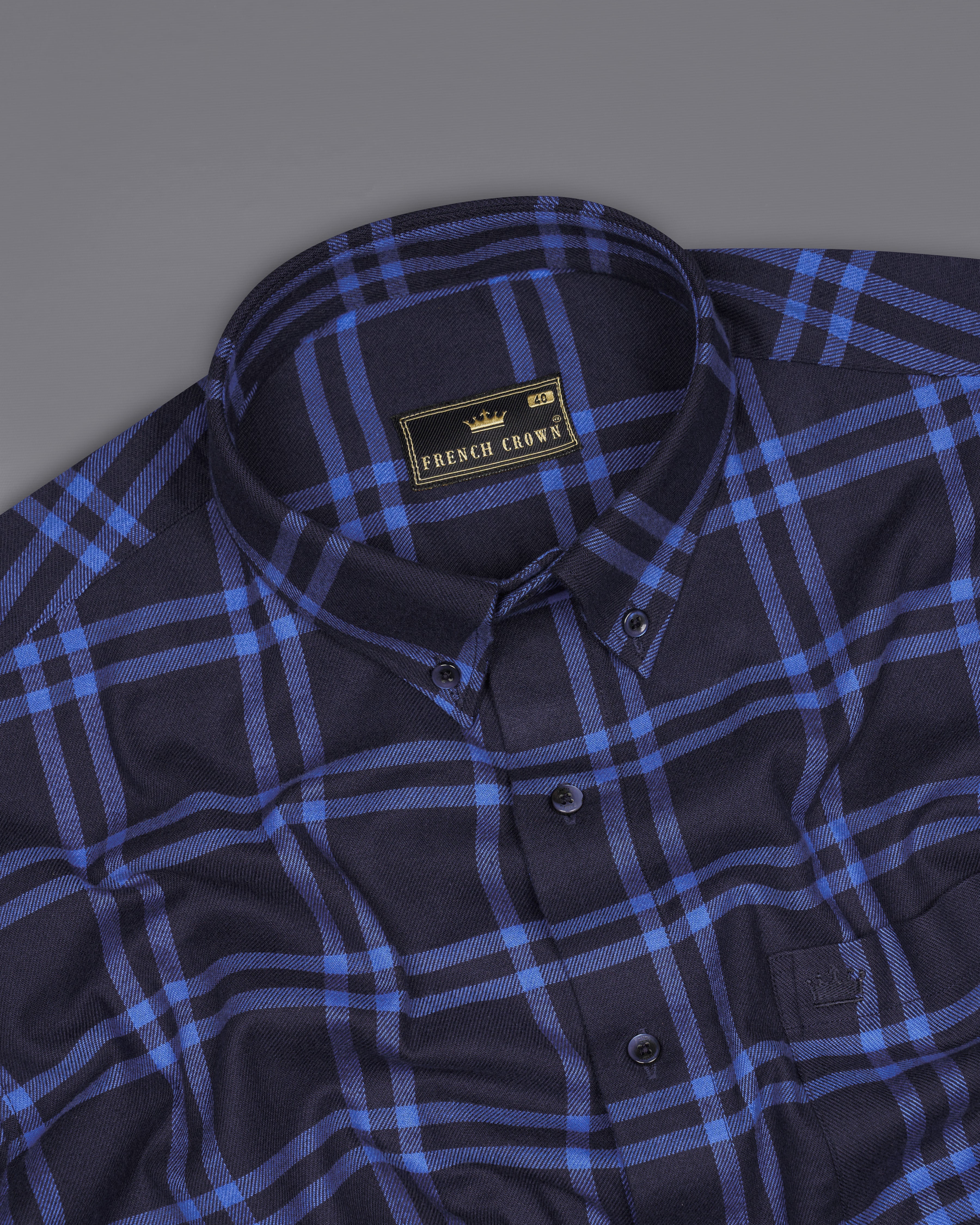 Baltic Navy Blue with Waikawa Blue Plaid Flannel Shirt 8739-BD-BLE-38,8739-BD-BLE-H-38,8739-BD-BLE-39,8739-BD-BLE-H-39,8739-BD-BLE-40,8739-BD-BLE-H-40,8739-BD-BLE-42,8739-BD-BLE-H-42,8739-BD-BLE-44,8739-BD-BLE-H-44,8739-BD-BLE-46,8739-BD-BLE-H-46,8739-BD-BLE-48,8739-BD-BLE-H-48,8739-BD-BLE-50,8739-BD-BLE-H-50,8739-BD-BLE-52,8739-BD-BLE-H-52