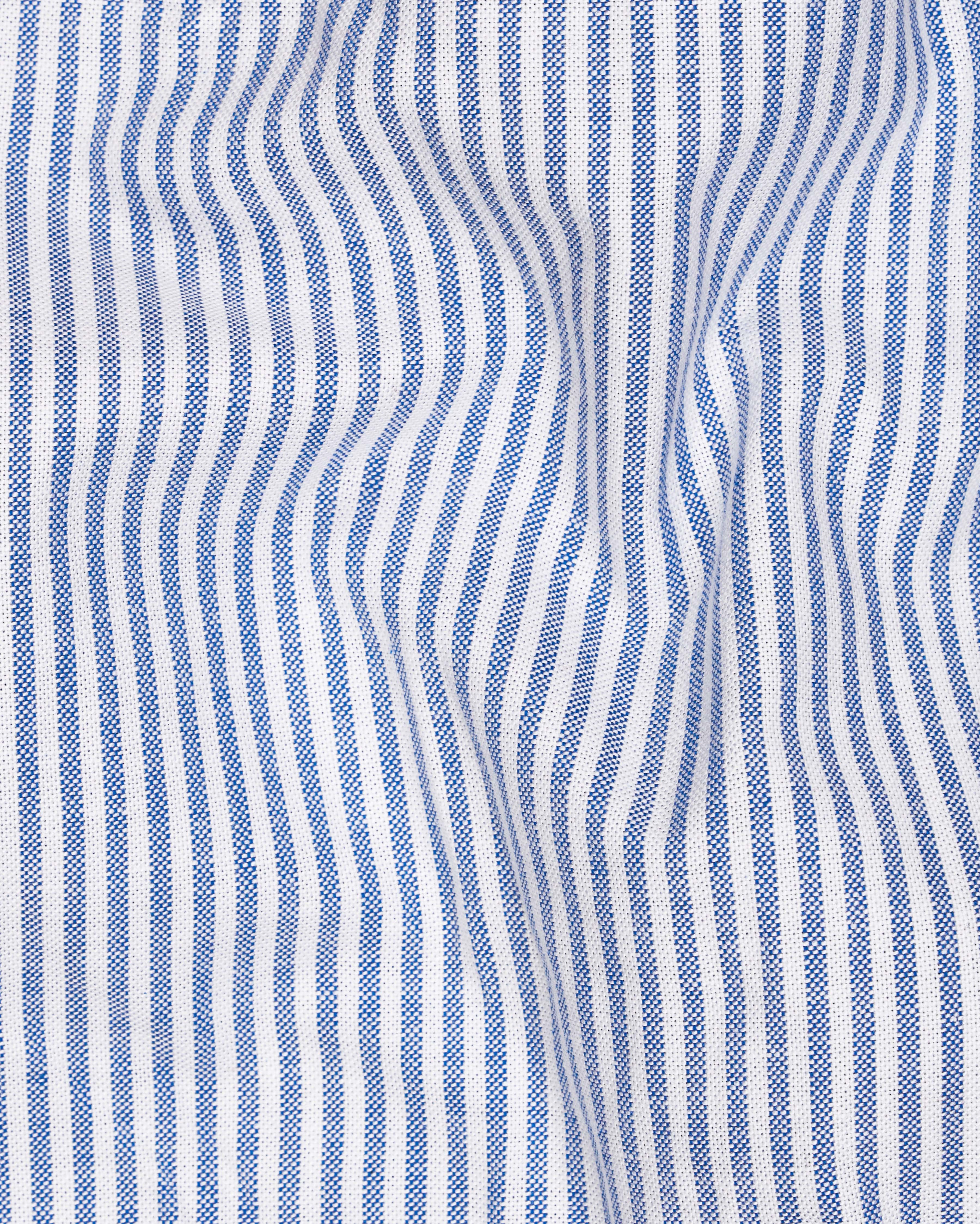 Glaucous Blue and White Pinstriped Royal Oxford Shirt  8749-BD-38,8749-BD-H-38,8749-BD-39,8749-BD-H-39,8749-BD-40,8749-BD-H-40,8749-BD-42,8749-BD-H-42,8749-BD-44,8749-BD-H-44,8749-BD-46,8749-BD-H-46,8749-BD-48,8749-BD-H-48,8749-BD-50,8749-BD-H-50,8749-BD-52,8749-BD-H-52