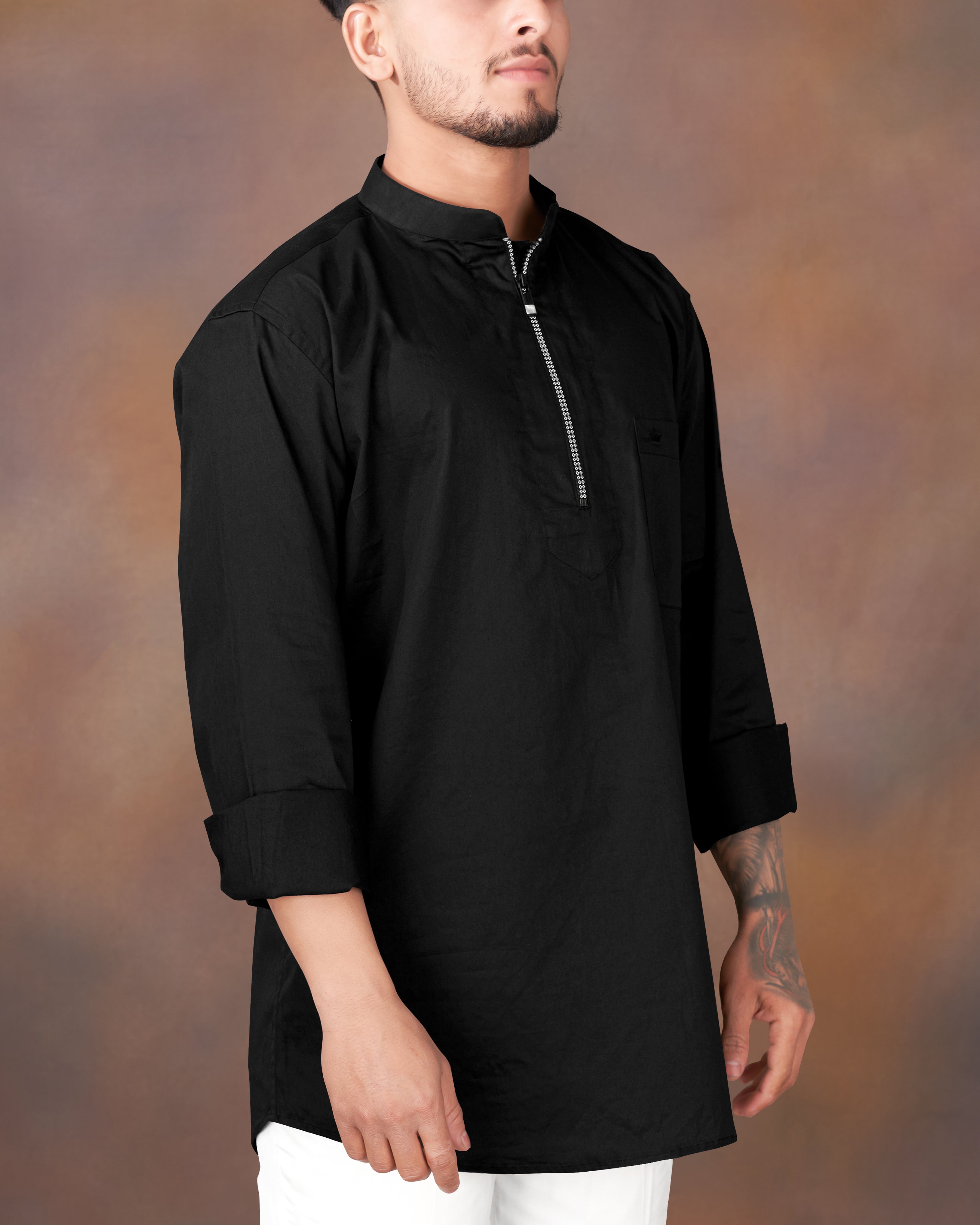 Jade Black Super Soft Premium Cotton Zipper Closure Shirt 8751-M-P76-38, 8751-M-P76-H-38, 8751-M-P76-39, 8751-M-P76-H-39, 8751-M-P76-40, 8751-M-P76-H-40, 8751-M-P76-42, 8751-M-P76-H-42, 8751-M-P76-44, 8751-M-P76-H-44, 8751-M-P76-46, 8751-M-P76-H-46, 8751-M-P76-48, 8751-M-P76-H-48, 8751-M-P76-50, 8751-M-P76-H-50, 8751-M-P76-52, 8751-M-P76-H-52