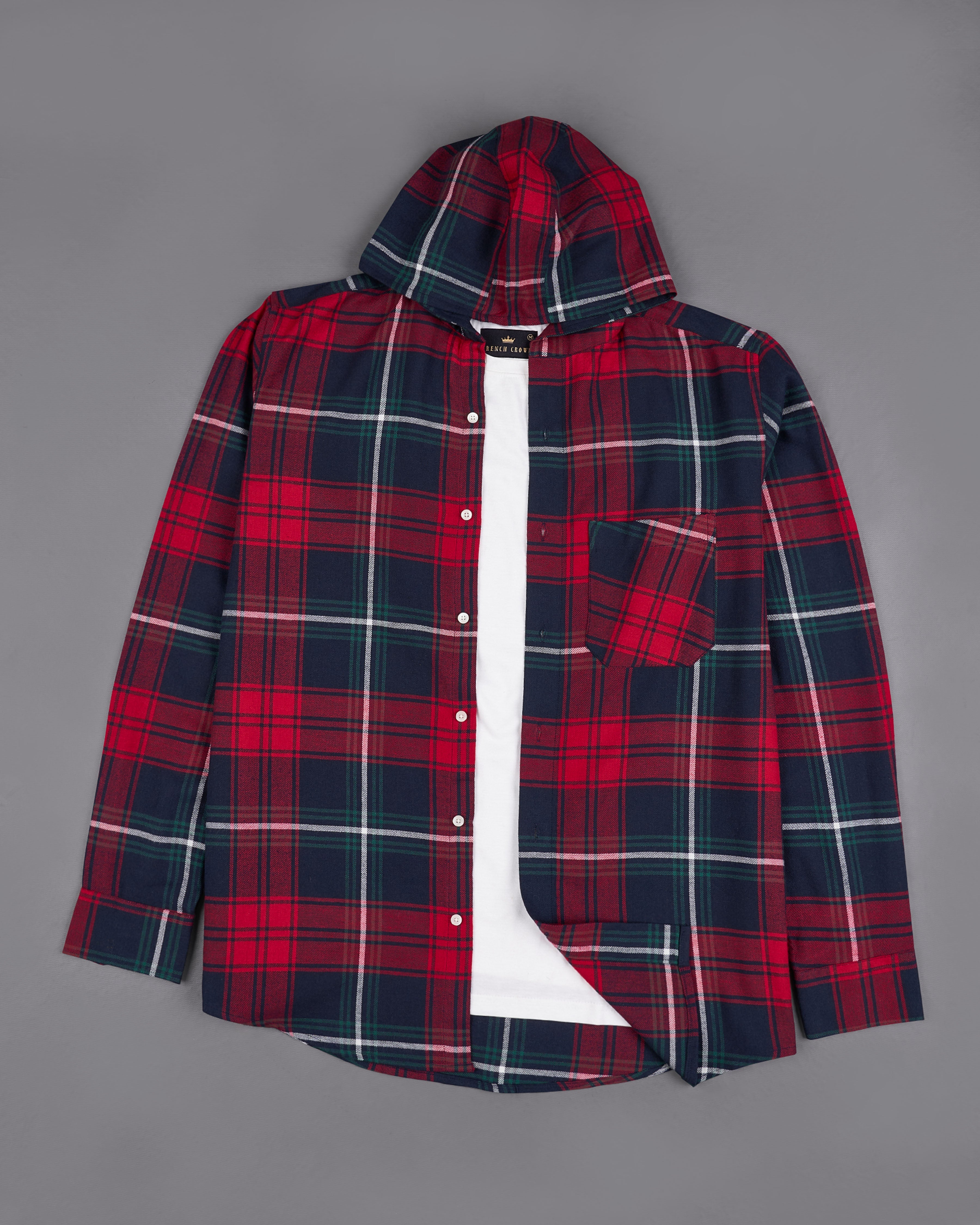 Firefly Blue with Scarlet Red Checkered Flannel Hoodie Shirt  8802-HD-38,8802-HD-H-38,8802-HD-39,8802-HD-H-39,8802-HD-40,8802-HD-H-40,8802-HD-42,8802-HD-H-42,8802-HD-44,8802-HD-H-44,8802-HD-46,8802-HD-H-46,8802-HD-48,8802-HD-H-48,8802-HD-50,8802-HD-H-50,8802-HD-52,8802-HD-H-52