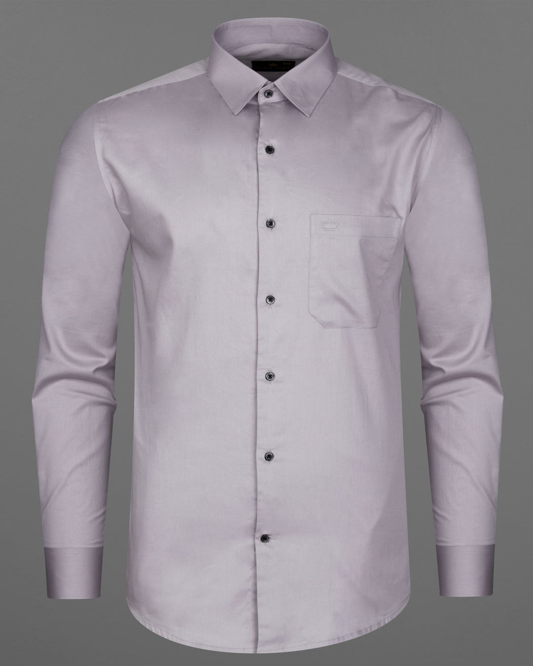 PALE SLATE LAVENDER SUBTLE SHEEN SUPER SOFT PREMIUM COTTON SHIRT