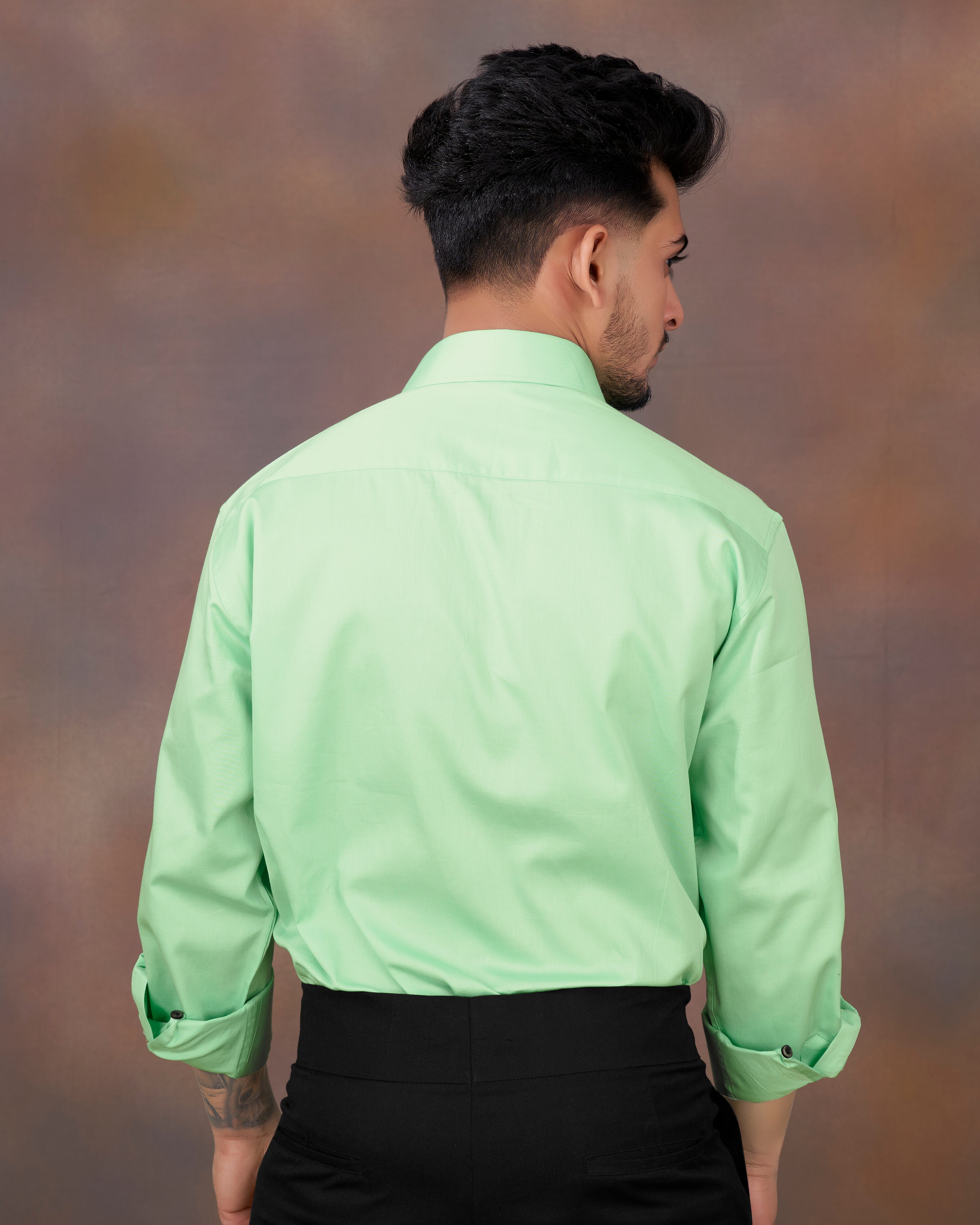 Celadon Green Subtle Sheen Snake Pleated Super Soft Premium Cotton Tuxedo Shirt 8828-BLK-TXD-38, 8828-BLK-TXD-H-38, 8828-BLK-TXD-39, 8828-BLK-TXD-H-39, 8828-BLK-TXD-40, 8828-BLK-TXD-H-40, 8828-BLK-TXD-42, 8828-BLK-TXD-H-42, 8828-BLK-TXD-44, 8828-BLK-TXD-H-44, 8828-BLK-TXD-46, 8828-BLK-TXD-H-46, 8828-BLK-TXD-48, 8828-BLK-TXD-H-48, 8828-BLK-TXD-50, 8828-BLK-TXD-H-50, 8828-BLK-TXD-52, 8828-BLK-TXD-H-52