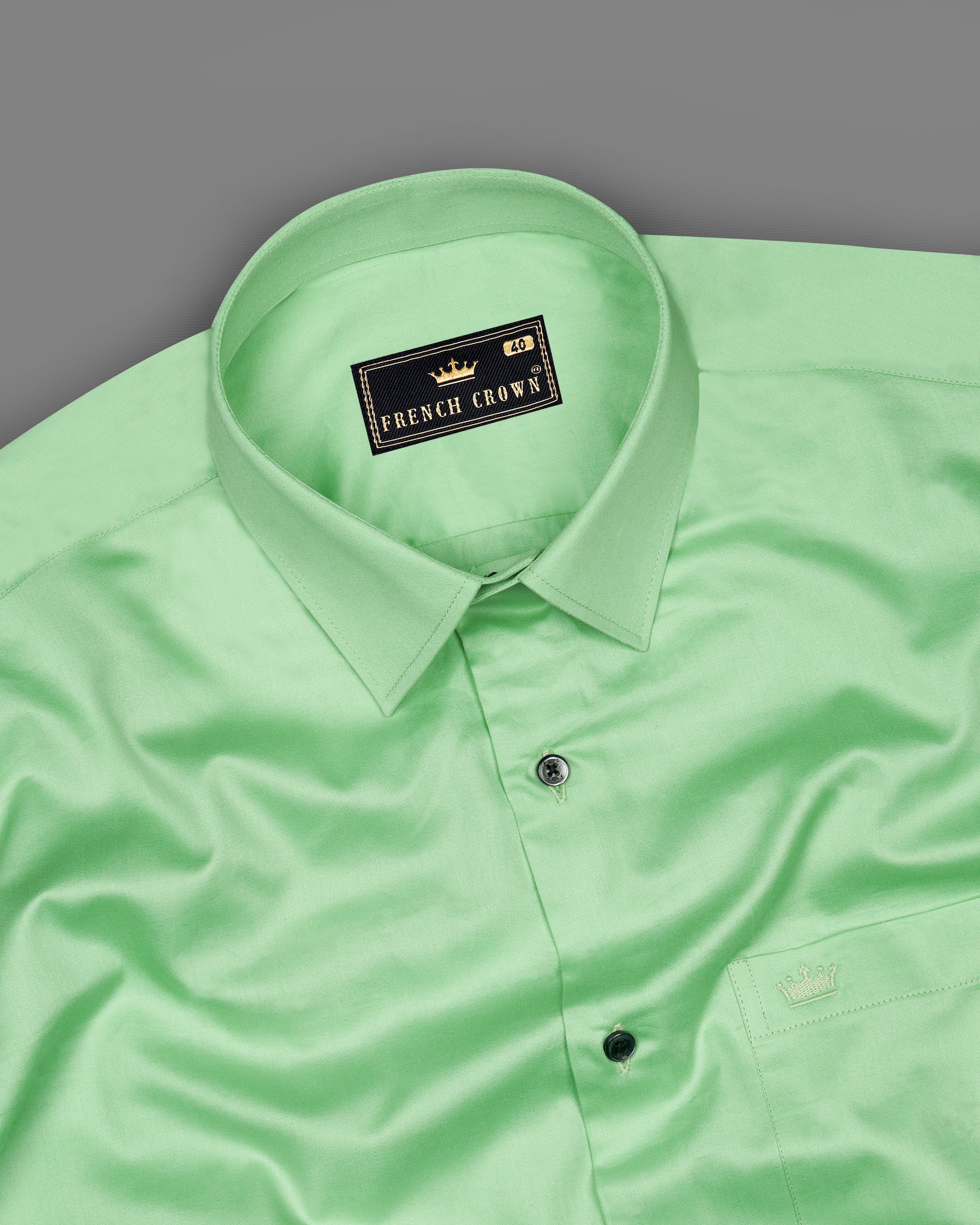 Celadon Green Subtle Sheen Super Soft Premium Cotton Shirt 8829-BLK-38, 8829-BLK-H-38, 8829-BLK-39, 8829-BLK-H-39, 8829-BLK-40, 8829-BLK-H-40, 8829-BLK-42, 8829-BLK-H-42, 8829-BLK-44, 8829-BLK-H-44, 8829-BLK-46, 8829-BLK-H-46, 8829-BLK-48, 8829-BLK-H-48, 8829-BLK-50, 8829-BLK-H-50, 8829-BLK-52, 8829-BLK-H-52