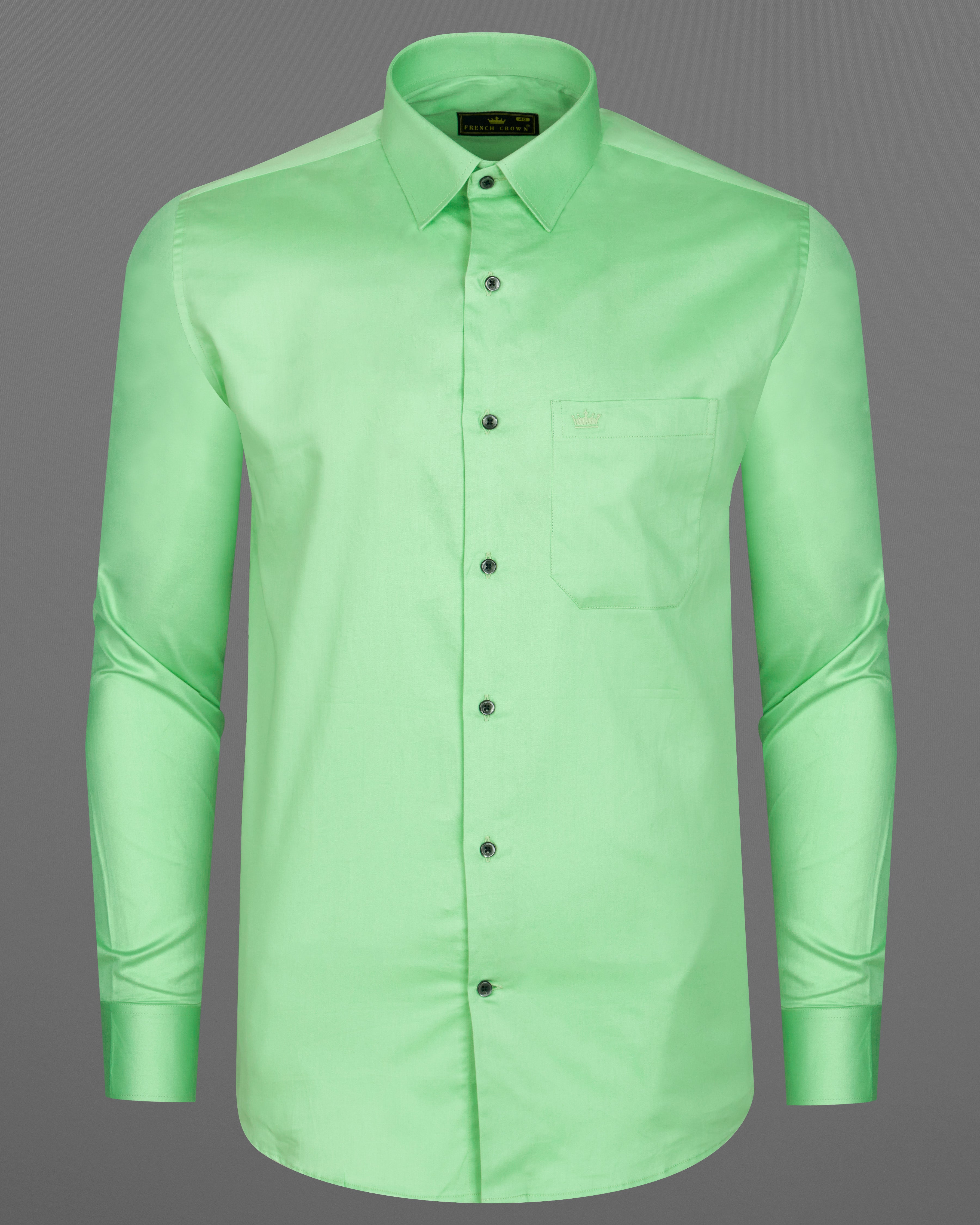 Celadon Green Subtle Sheen Super Soft Premium Cotton Shirt 8829-BLK-38, 8829-BLK-H-38, 8829-BLK-39, 8829-BLK-H-39, 8829-BLK-40, 8829-BLK-H-40, 8829-BLK-42, 8829-BLK-H-42, 8829-BLK-44, 8829-BLK-H-44, 8829-BLK-46, 8829-BLK-H-46, 8829-BLK-48, 8829-BLK-H-48, 8829-BLK-50, 8829-BLK-H-50, 8829-BLK-52, 8829-BLK-H-52