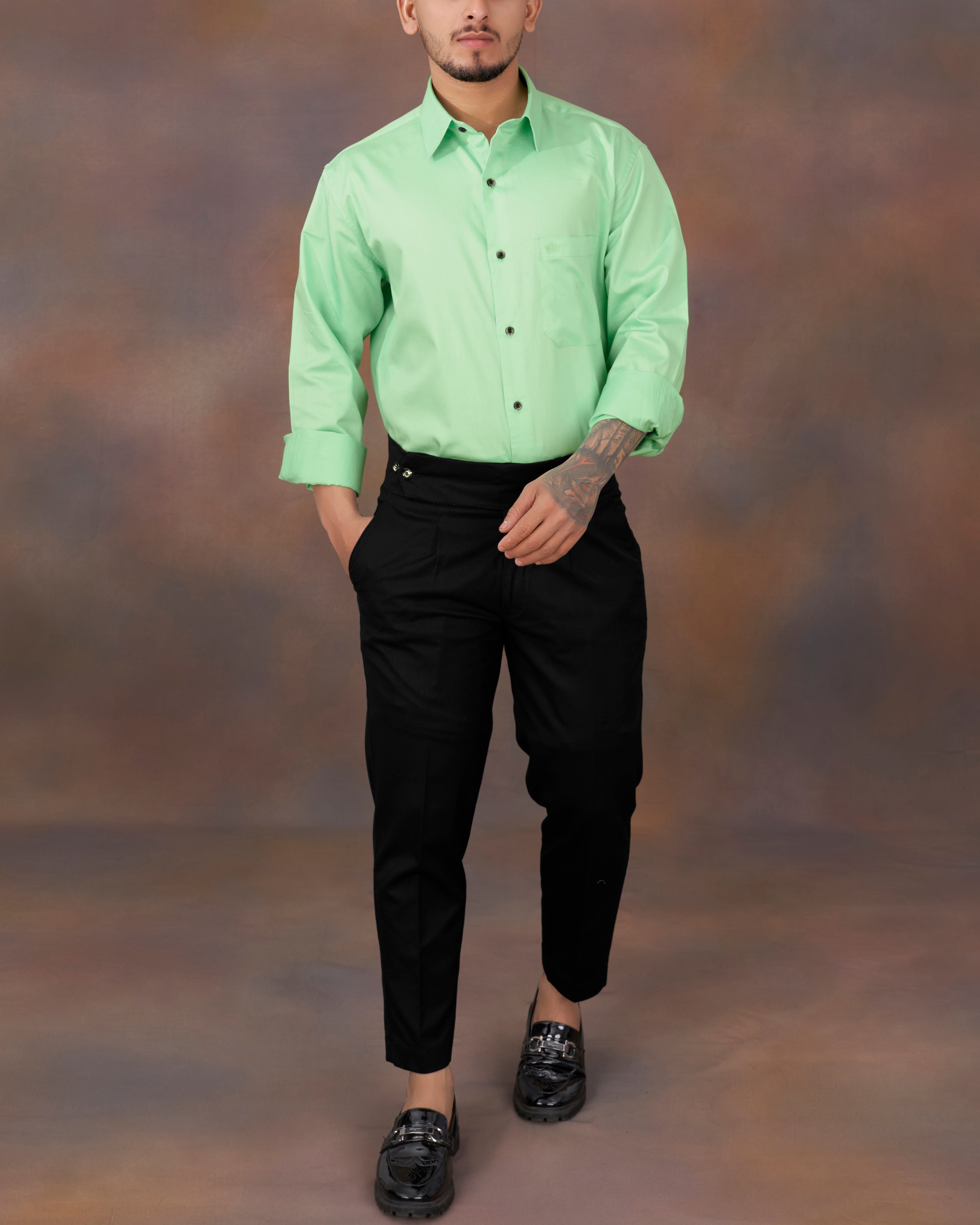 Celadon Green Subtle Sheen Super Soft Premium Cotton Shirt 8829-BLK-38, 8829-BLK-H-38, 8829-BLK-39, 8829-BLK-H-39, 8829-BLK-40, 8829-BLK-H-40, 8829-BLK-42, 8829-BLK-H-42, 8829-BLK-44, 8829-BLK-H-44, 8829-BLK-46, 8829-BLK-H-46, 8829-BLK-48, 8829-BLK-H-48, 8829-BLK-50, 8829-BLK-H-50, 8829-BLK-52, 8829-BLK-H-52