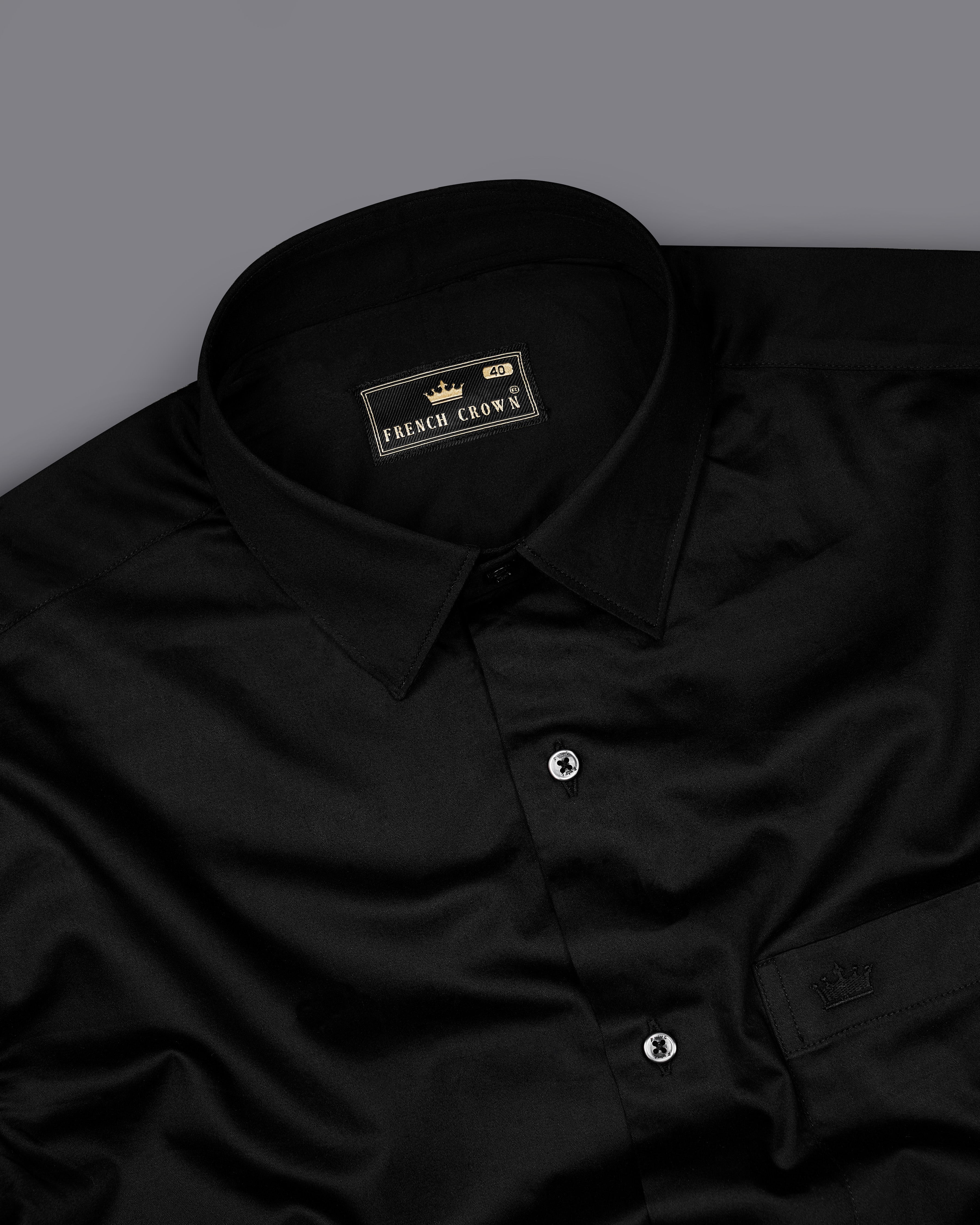 Jade Black Subtle Sheen Super Soft Premium Cotton Shirt 8841-BLK-38, 8841-BLK-H-38, 8841-BLK-39, 8841-BLK-H-39, 8841-BLK-40, 8841-BLK-H-40, 8841-BLK-42, 8841-BLK-H-42, 8841-BLK-44, 8841-BLK-H-44, 8841-BLK-46, 8841-BLK-H-46, 8841-BLK-48, 8841-BLK-H-48, 8841-BLK-50, 8841-BLK-H-50, 8841-BLK-52, 8841-BLK-H-52