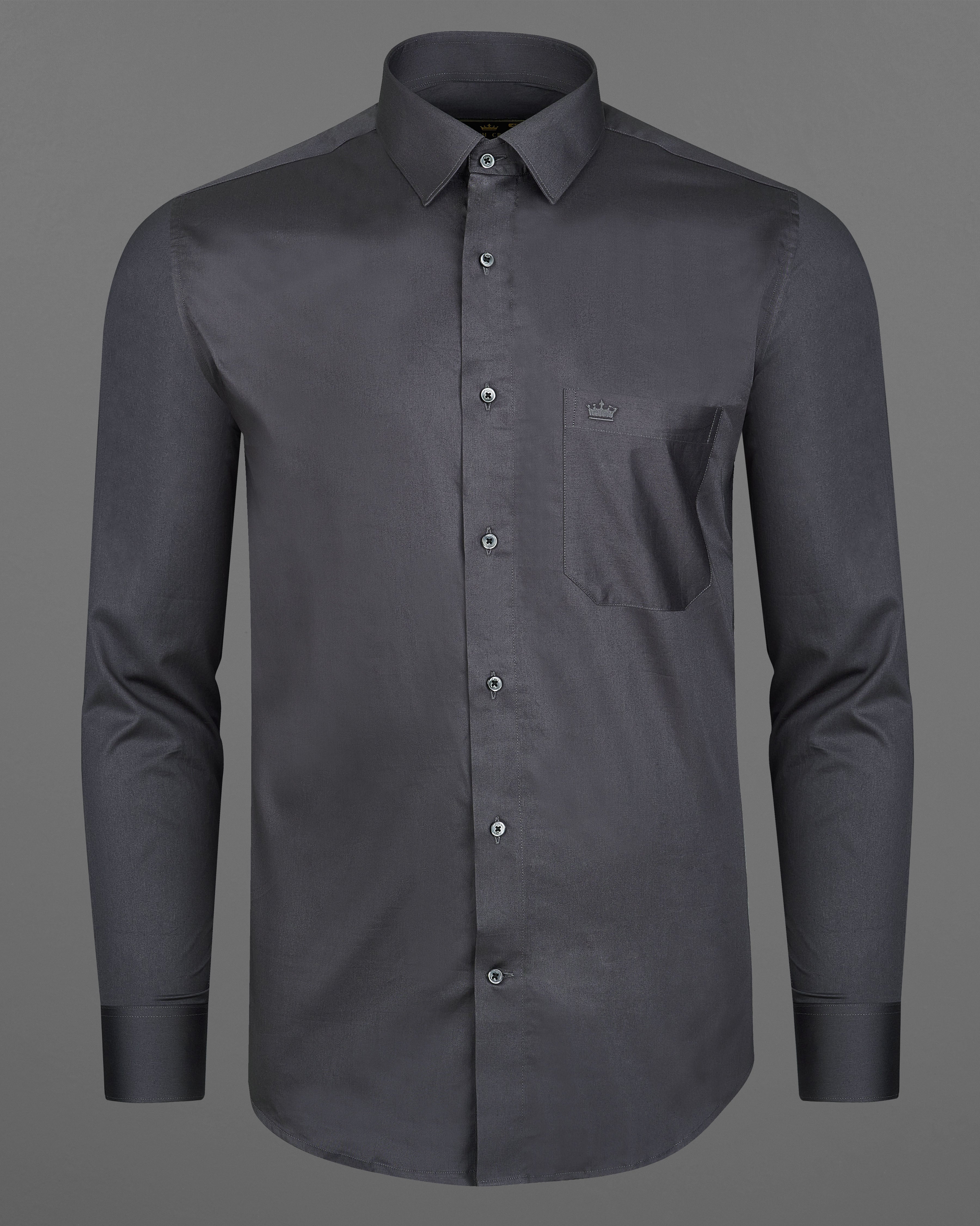 Iridium Gray Super Soft Premium Cotton Shirt 8847-BLK-38, 8847-BLK-H-38,  8847-BLK-39,  8847-BLK-H-39,  8847-BLK-40,  8847-BLK-H-40,  8847-BLK-42,  8847-BLK-H-42,  8847-BLK-44,  8847-BLK-H-44,  8847-BLK-46,  8847-BLK-H-46,  8847-BLK-48,  8847-BLK-H-48,  8847-BLK-50,  8847-BLK-H-50,  8847-BLK-52,  8847-BLK-H-52