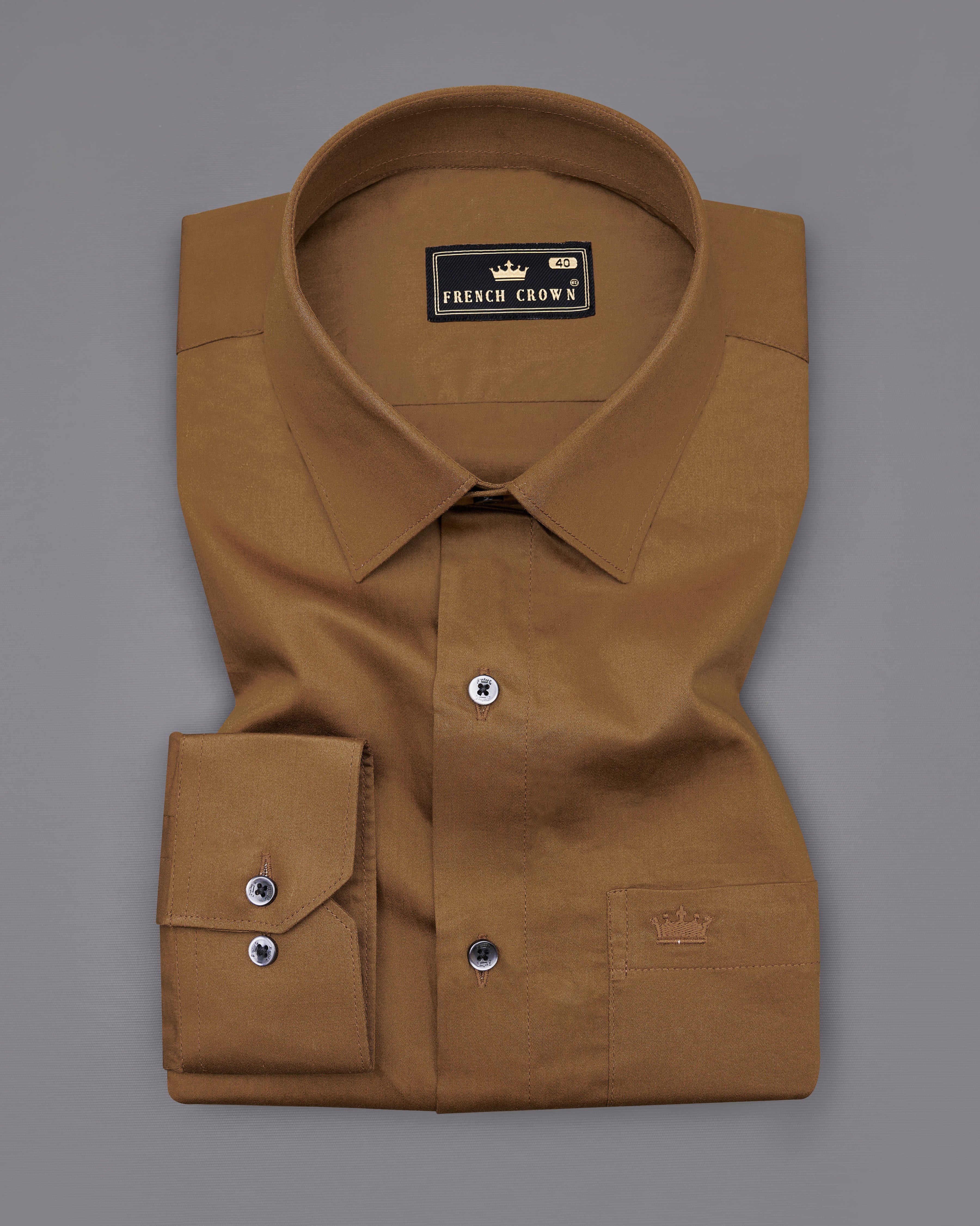 Nutmeg Brown Super Soft Premium Cotton Shirt 8853-BLK-38, 8853-BLK-H-38,  8853-BLK-39,  8853-BLK-H-39,  8853-BLK-40,  8853-BLK-H-40,  8853-BLK-42,  8853-BLK-H-42,  8853-BLK-44,  8853-BLK-H-44,  8853-BLK-46,  8853-BLK-H-46,  8853-BLK-48,  8853-BLK-H-48,  8853-BLK-50,  8853-BLK-H-50,  8853-BLK-52,  8853-BLK-H-52