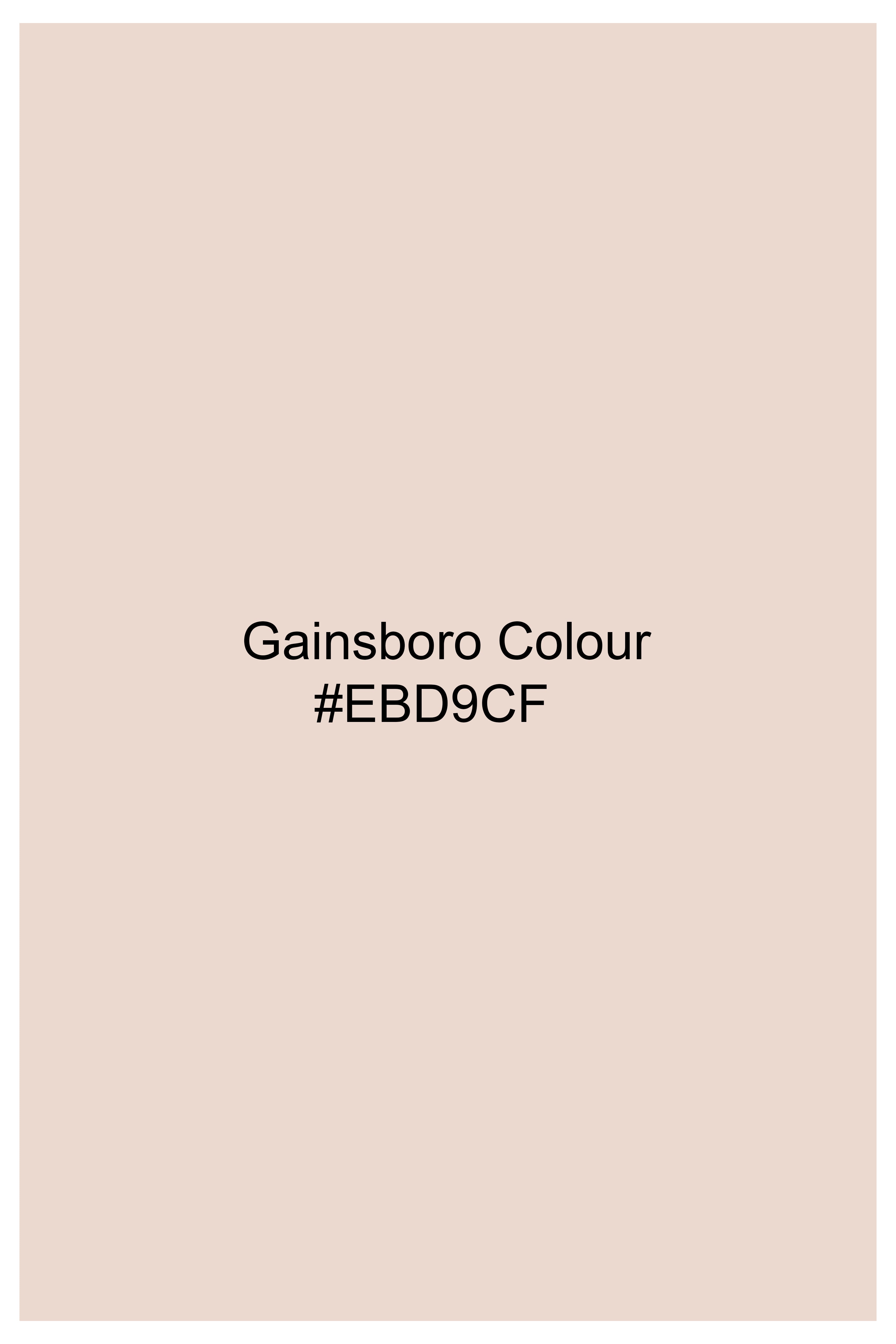 Gainsboro Beige Hand Painted Super Soft Premium Cotton Designer Shirt