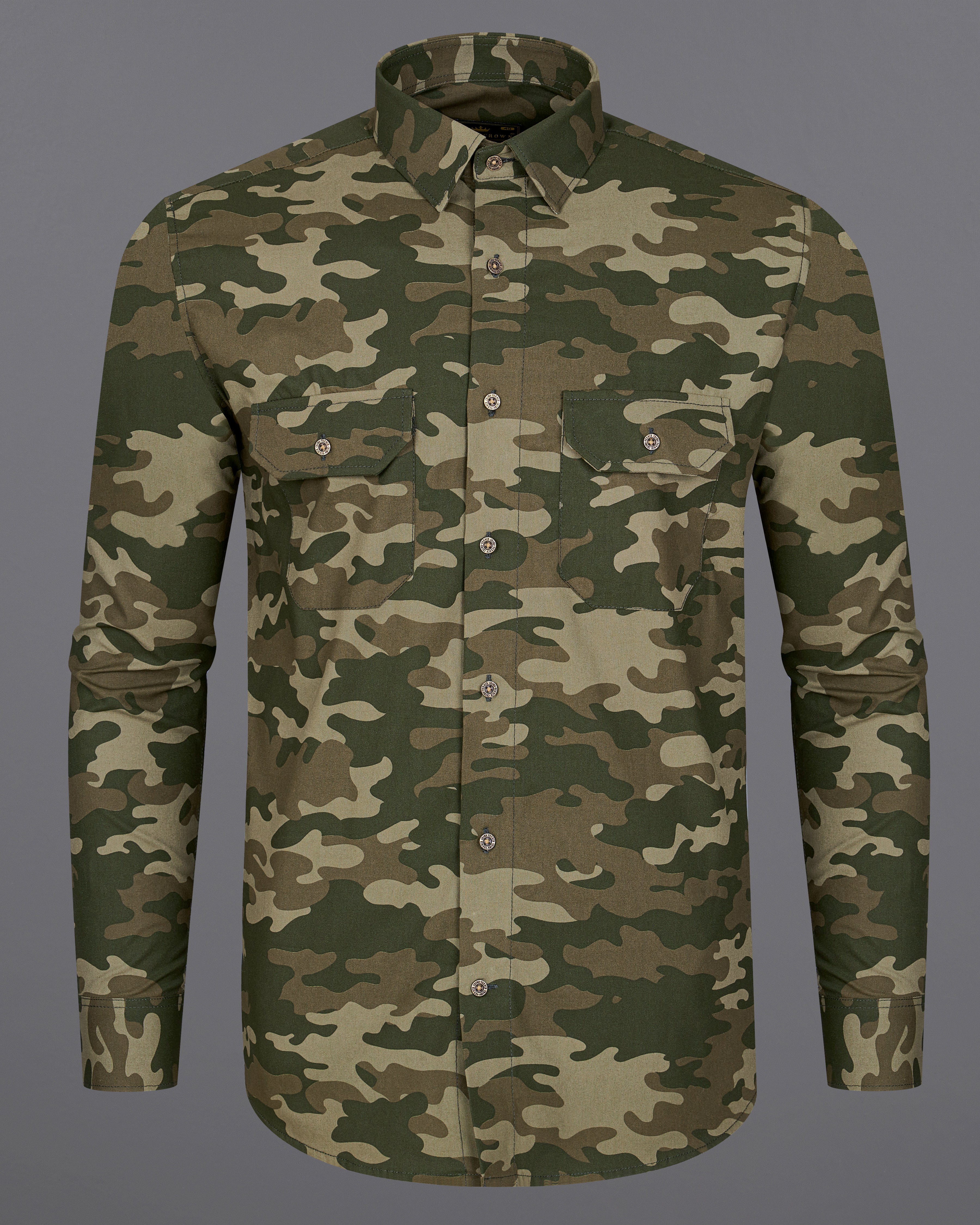 Wenge Brown with Charcoal Green Camouflage Printed Royal Oxford Designer Shirt 8899-MB-FP-38, 8899-MB-FP-H-38,  8899-MB-FP-39,  8899-MB-FP-H-39,  8899-MB-FP-40,  8899-MB-FP-H-40,  8899-MB-FP-42,  8899-MB-FP-H-42,  8899-MB-FP-44,  8899-MB-FP-H-44,  8899-MB-FP-46,  8899-MB-FP-H-46,  8899-MB-FP-48,  8899-MB-FP-H-48,  8899-MB-FP-50,  8899-MB-FP-H-50,  8899-MB-FP-52,  8899-MB-FP-H-52