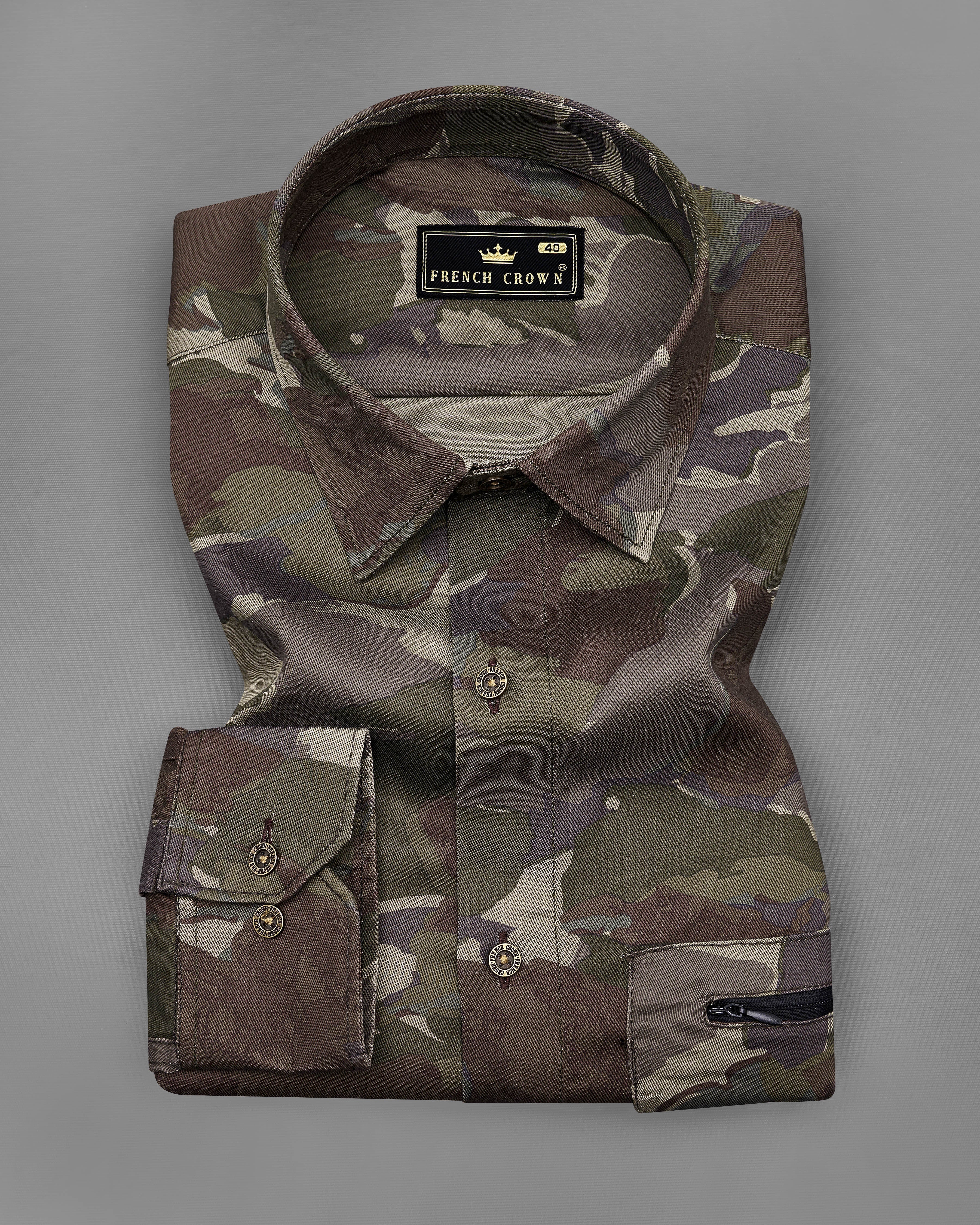 Rebel Brown with Rifle Green Multicoloured Camouflage Military Printed Royal Oxford Designer Shirt 8908-MB-P345-38, 8908-MB-P345-H-38,  8908-MB-P345-39,  8908-MB-P345-H-39,  8908-MB-P345-40,  8908-MB-P345-H-40,  8908-MB-P345-42,  8908-MB-P345-H-42,  8908-MB-P345-44,  8908-MB-P345-H-44,  8908-MB-P345-46,  8908-MB-P345-H-46,  8908-MB-P345-48,  8908-MB-P345-H-48,  8908-MB-P345-50,  8908-MB-P345-H-50,  8908-MB-P345-52,  8908-MB-P345-H-52