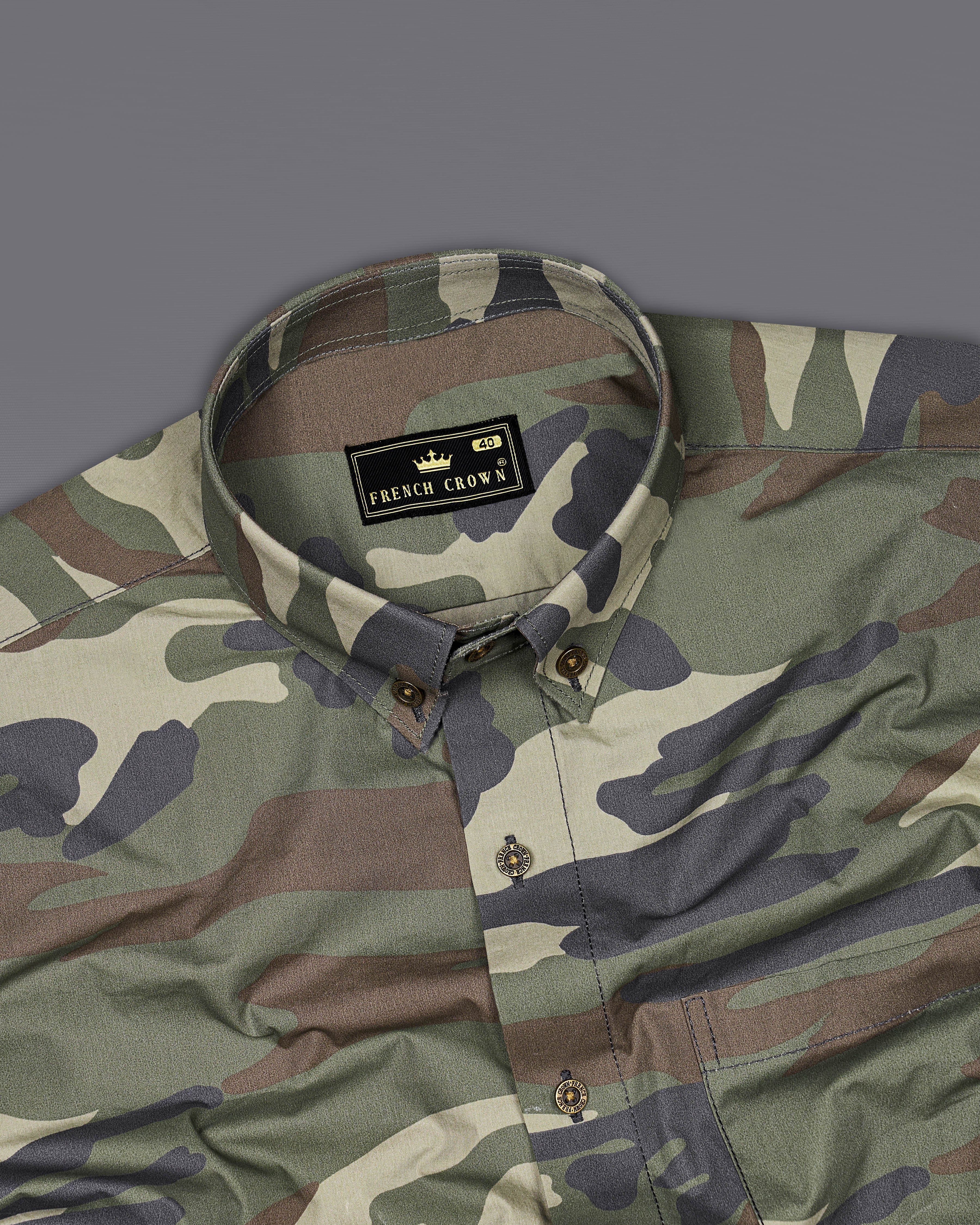 Siam Green with Wenge Brown Camouflage Printed Royal Oxford Shirt 8924-BD-MB-38, 8924-BD-MB-H-38,  8924-BD-MB-39,  8924-BD-MB-H-39,  8924-BD-MB-40,  8924-BD-MB-H-40,  8924-BD-MB-42,  8924-BD-MB-H-42,  8924-BD-MB-44,  8924-BD-MB-H-44,  8924-BD-MB-46,  8924-BD-MB-H-46,  8924-BD-MB-48,  8924-BD-MB-H-48,  8924-BD-MB-50,  8924-BD-MB-H-50,  8924-BD-MB-52,  8924-BD-MB-H-52