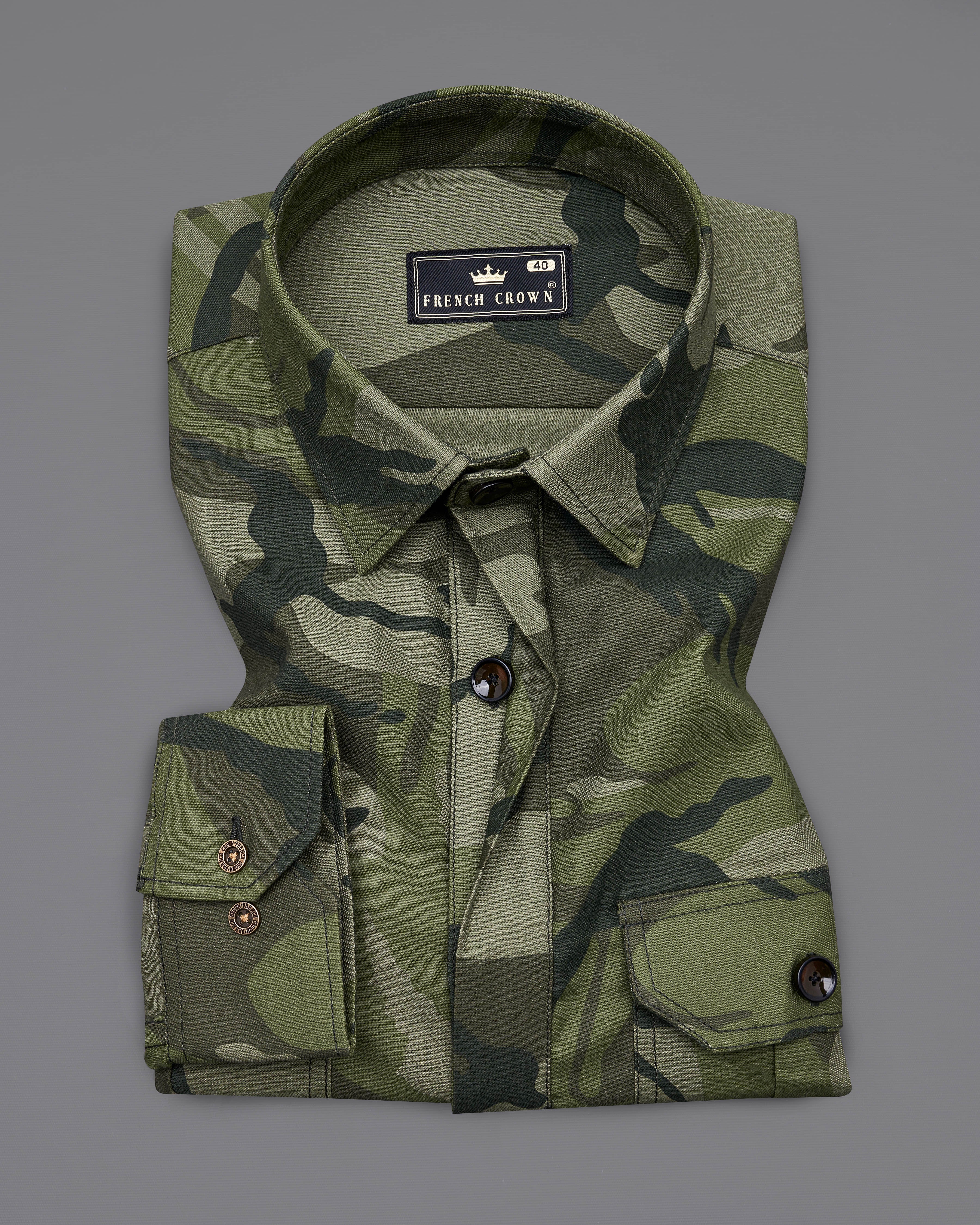 Finch Green with Taupe Brown Camouflage Printed Royal Oxford Designer OverShirt 8931-BLK-P329-38, 8931-BLK-P329-H-38,  8931-BLK-P329-39,  8931-BLK-P329-H-39,  8931-BLK-P329-40,  8931-BLK-P329-H-40,  8931-BLK-P329-42,  8931-BLK-P329-H-42,  8931-BLK-P329-44,  8931-BLK-P329-H-44,  8931-BLK-P329-46,  8931-BLK-P329-H-46,  8931-BLK-P329-48,  8931-BLK-P329-H-48,  8931-BLK-P329-50,  8931-BLK-P329-H-50,  8931-BLK-P329-52,  8931-BLK-P329-H-52