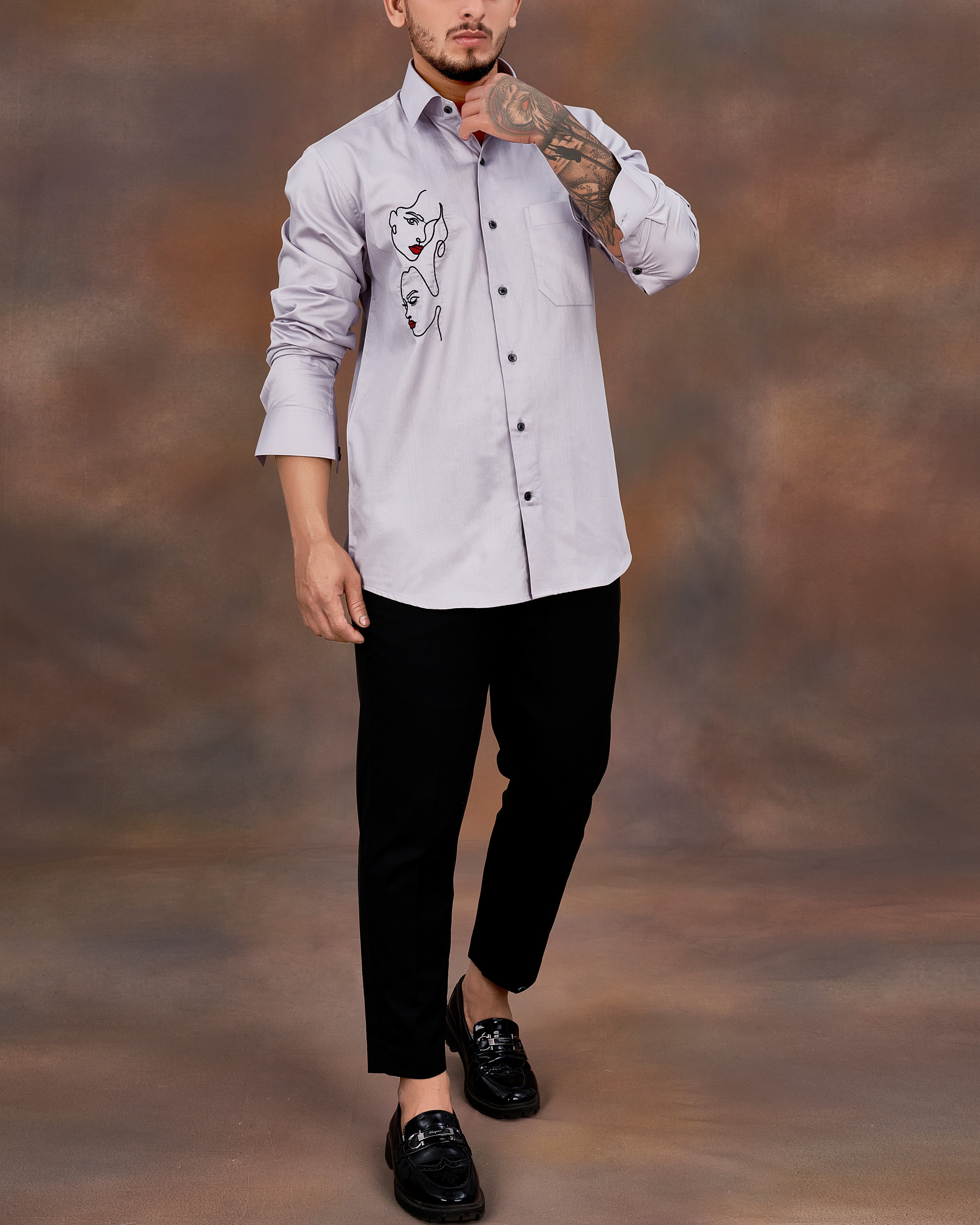 Pale Slate Lavender Subtle Sheen Embroidered Super Soft Premium Cotton Shirt 8948-BLK-E024-38, 8948-BLK-E024-H-38, 8948-BLK-E024-39, 8948-BLK-E024-H-39, 8948-BLK-E024-40, 8948-BLK-E024-H-40, 8948-BLK-E024-42, 8948-BLK-E024-H-42, 8948-BLK-E024-44, 8948-BLK-E024-H-44, 8948-BLK-E024-46, 8948-BLK-E024-H-46, 8948-BLK-E024-48, 8948-BLK-E024-H-48, 8948-BLK-E024-50, 8948-BLK-E024-H-50, 8948-BLK-E024-52, 8948-BLK-E024-H-52