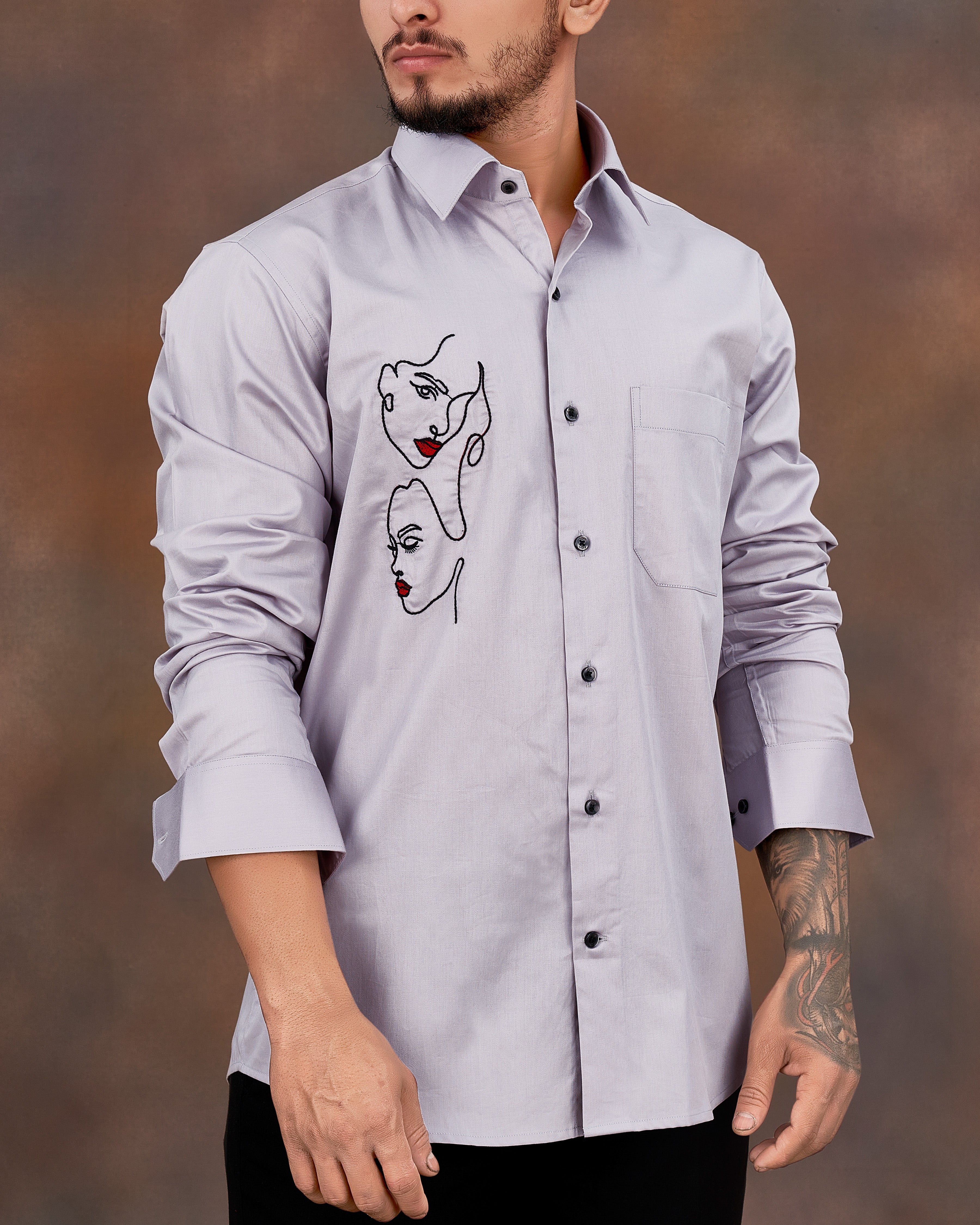 Pale Slate Lavender Subtle Sheen Embroidered Super Soft Premium Cotton Shirt 8948-BLK-E024-38, 8948-BLK-E024-H-38, 8948-BLK-E024-39, 8948-BLK-E024-H-39, 8948-BLK-E024-40, 8948-BLK-E024-H-40, 8948-BLK-E024-42, 8948-BLK-E024-H-42, 8948-BLK-E024-44, 8948-BLK-E024-H-44, 8948-BLK-E024-46, 8948-BLK-E024-H-46, 8948-BLK-E024-48, 8948-BLK-E024-H-48, 8948-BLK-E024-50, 8948-BLK-E024-H-50, 8948-BLK-E024-52, 8948-BLK-E024-H-52